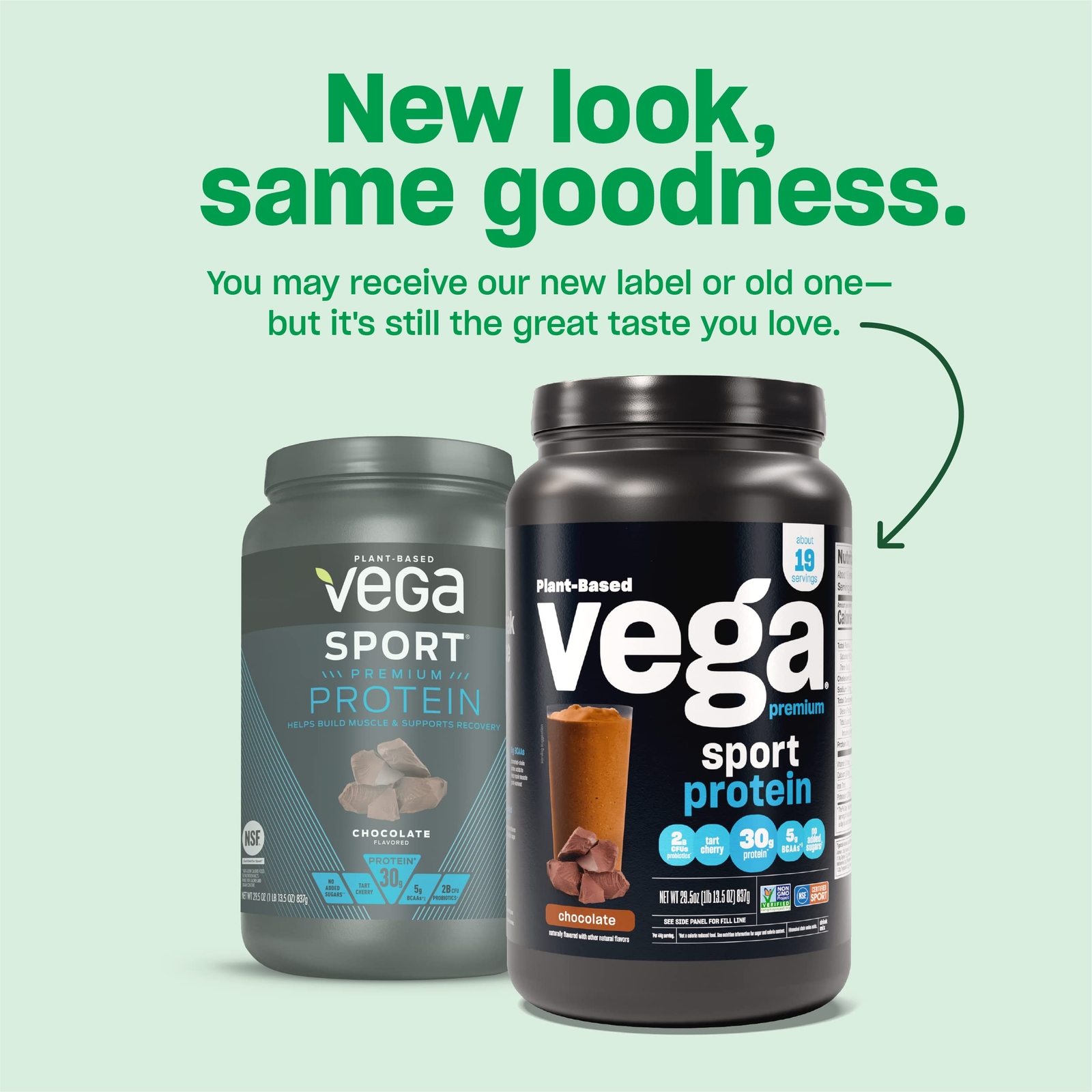 Vega Sport Premium Vegan Protein Powder Chocolate45 Servings 30g Plant Based …