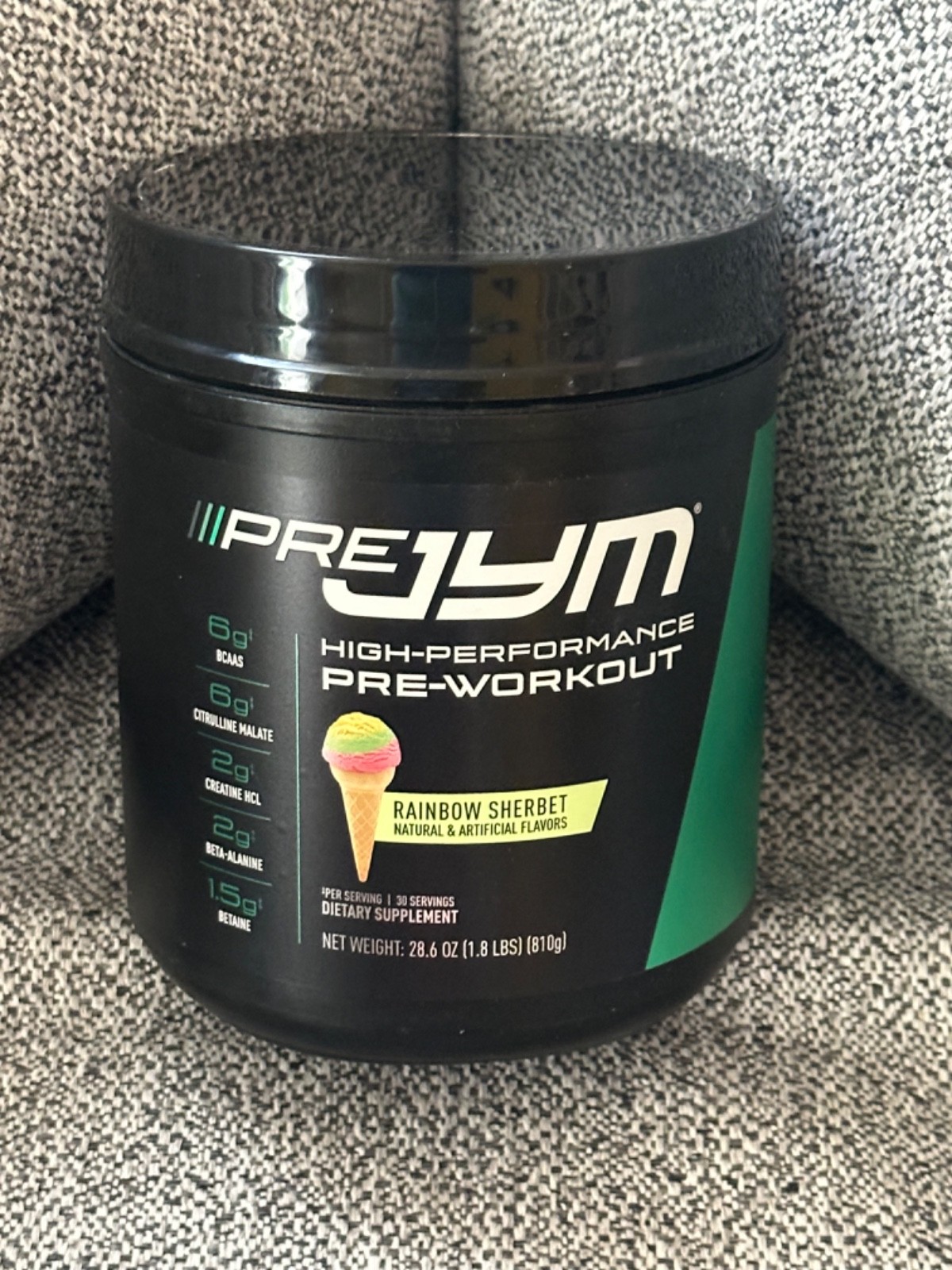 Sealed Pre Jym Jim Stoppani Pre Workout BCAA Creatine Supplement Rainbow Shebert