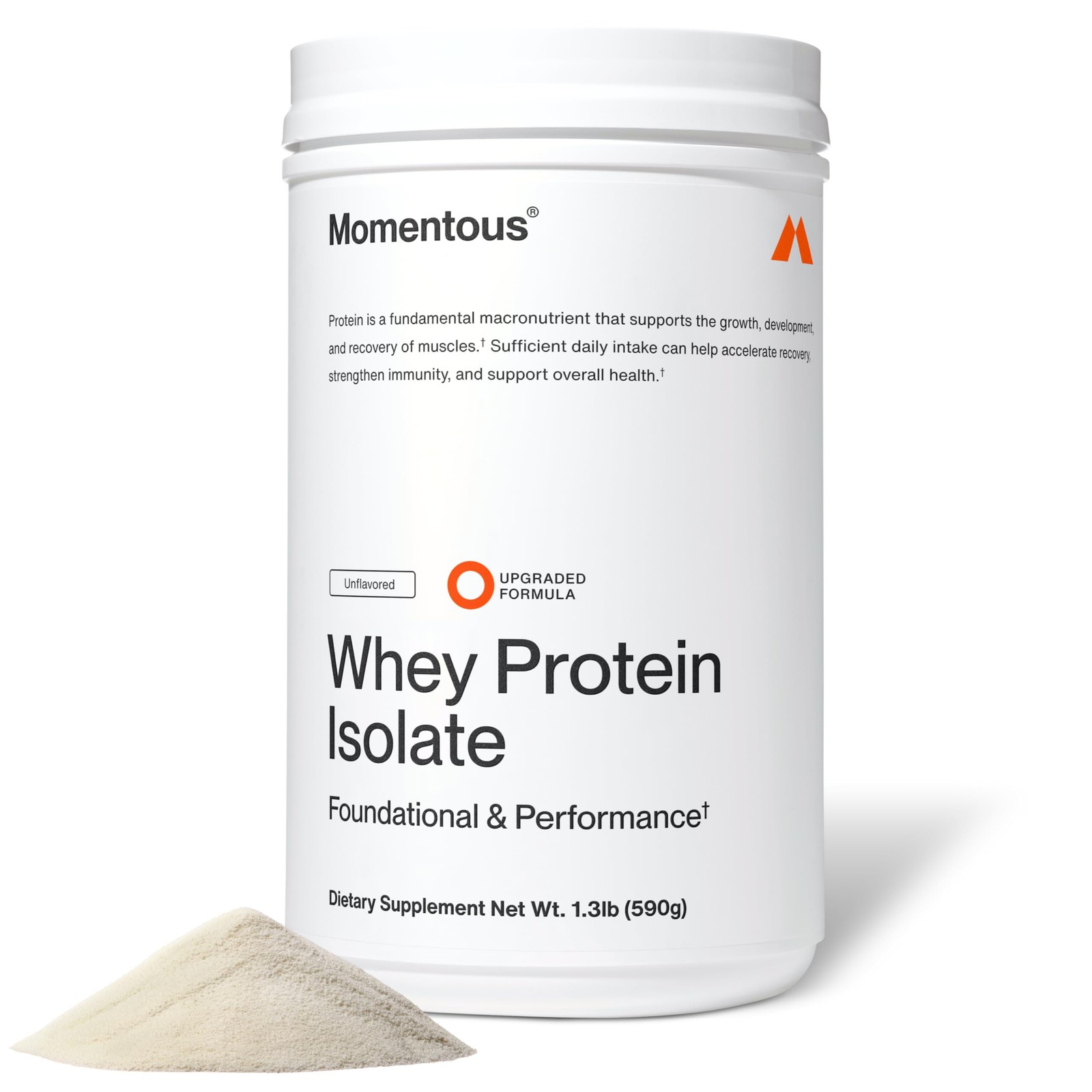 Momentous Essential Grass-Fed Whey Protein Powder – 25 Servings (Pack of 1)