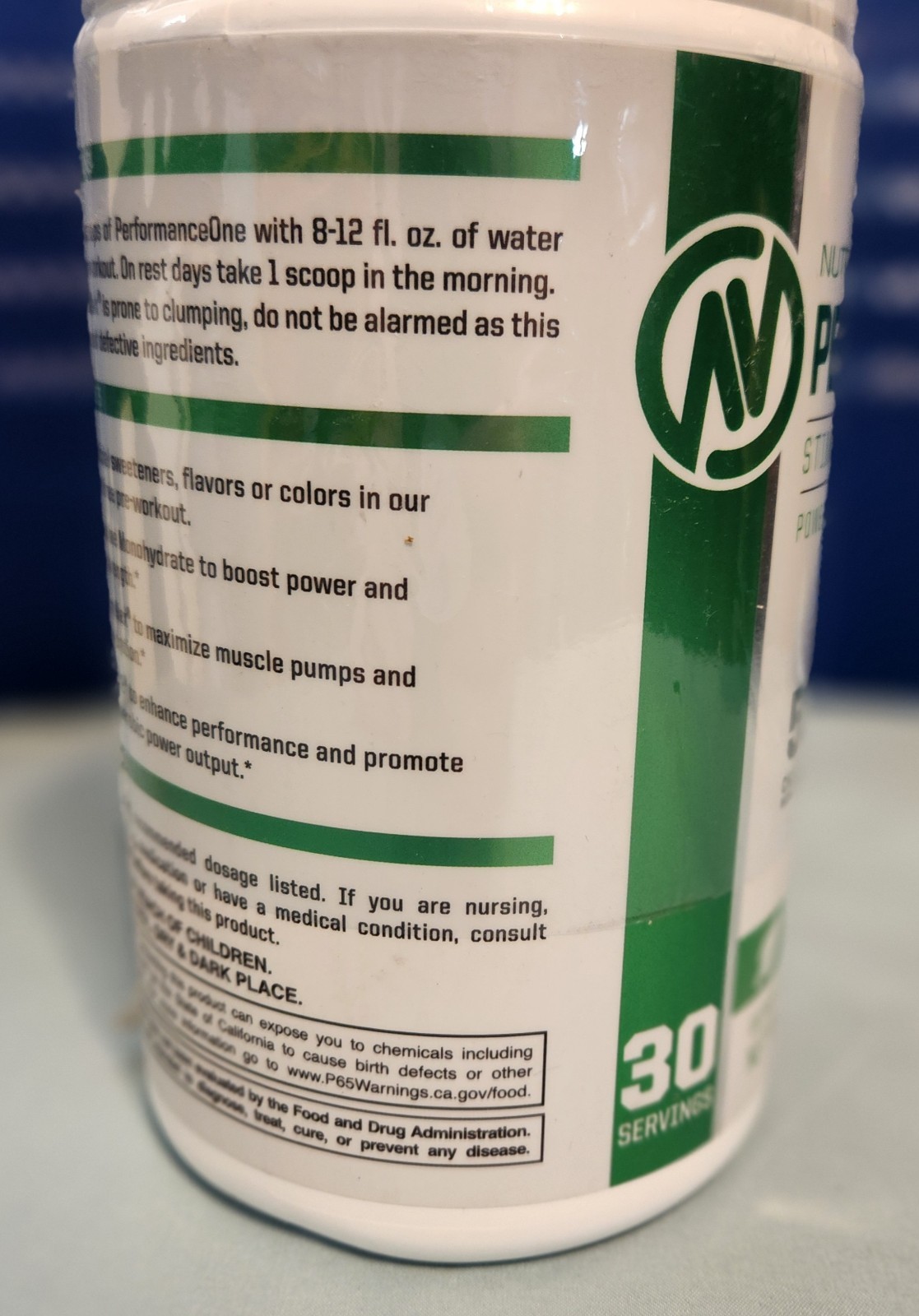 NUTRAONE PERFORMANCEONE Stimulant-Free Pre- Workout- NEW SEALED