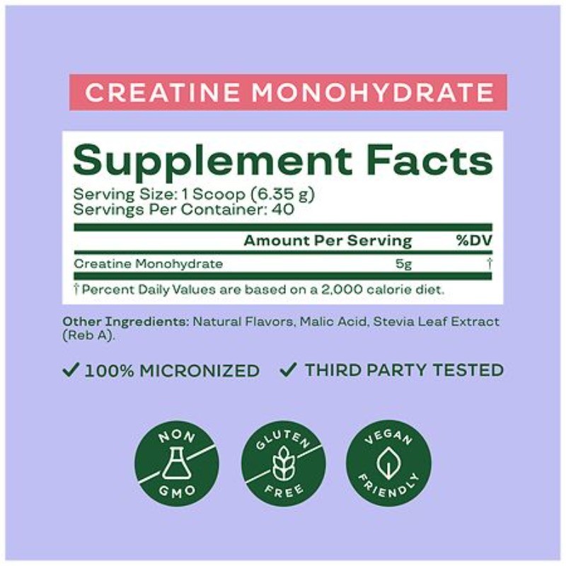 Creatine Monohydrate Raspberry Lemon 9.0 oz