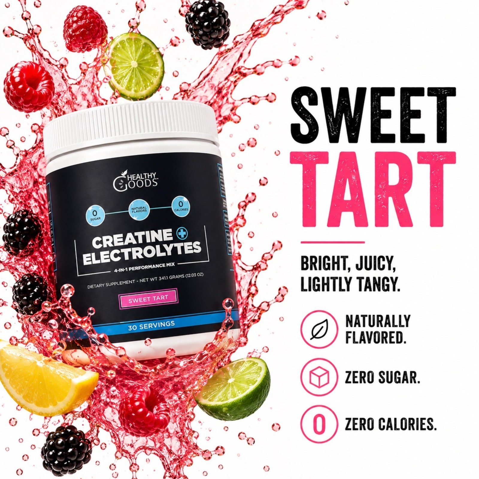 Creatine Monohydrate Powder with Electrolytes – Muscle Recovery & Hydration Boos