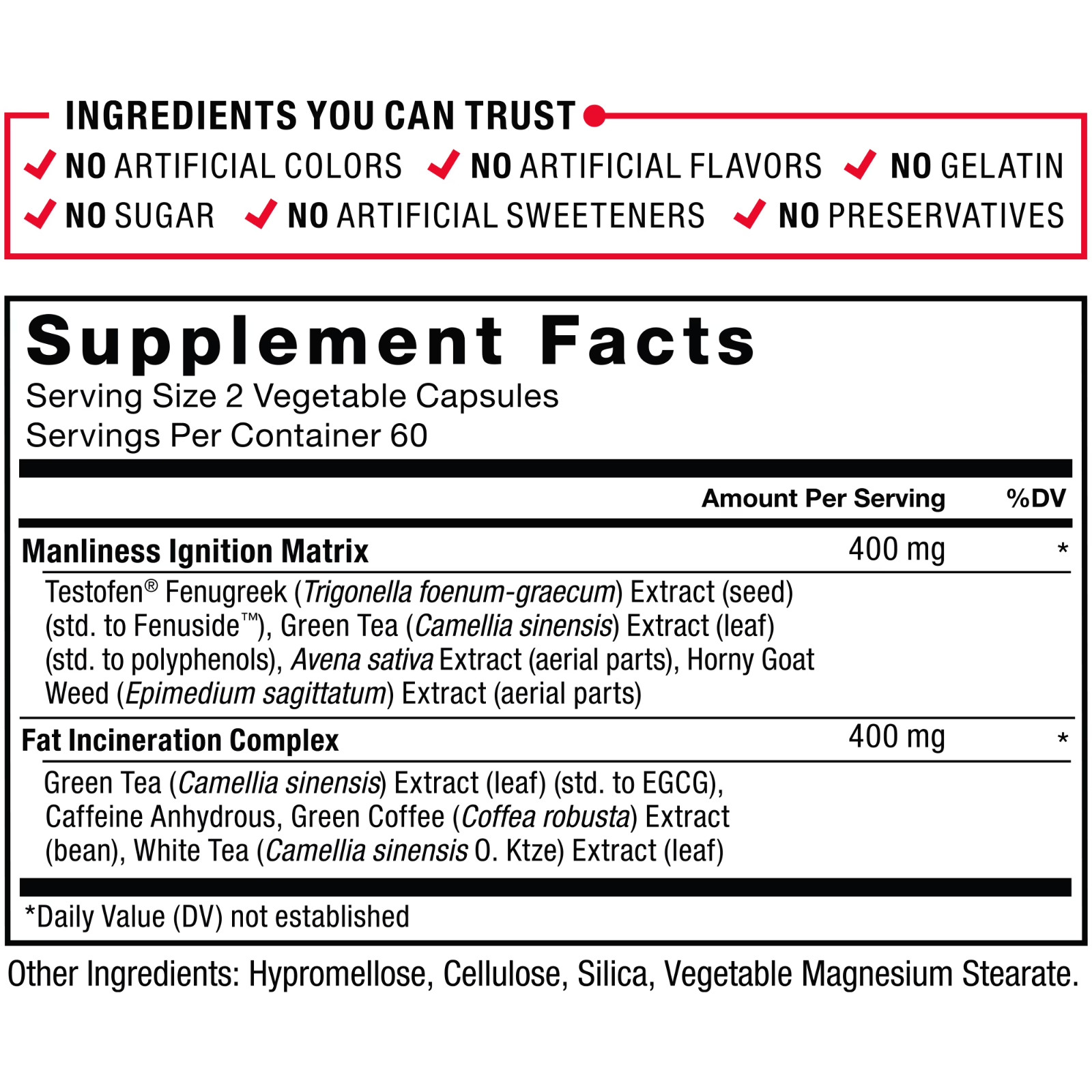 Force Factor Test X180 Ignite Total Testosterone Booster for Men | 120 Capsules