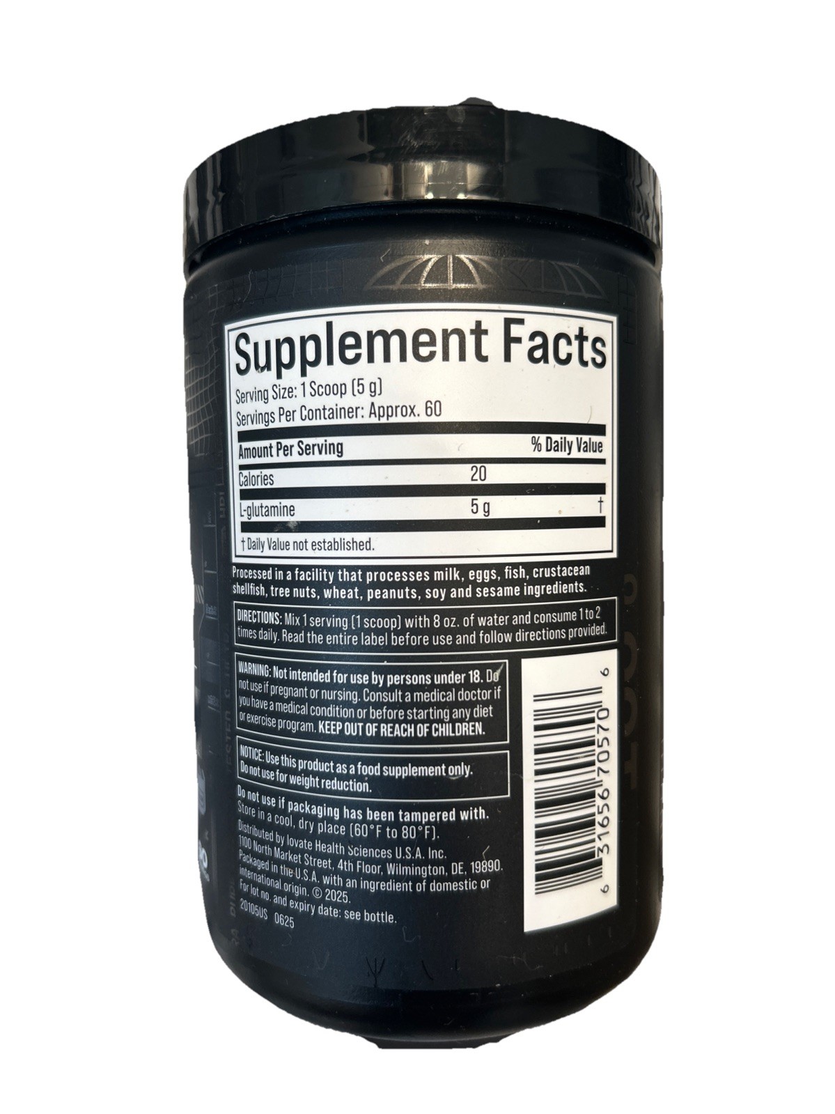 Platinum 100% Glutamine, Unflavored, 10.58 oz (300 g), 2028