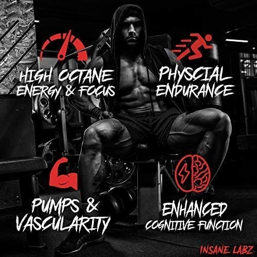 High Stimulant Pre Workout Powder, Beta Alanine, L Citrulline, Caffeine, Energy