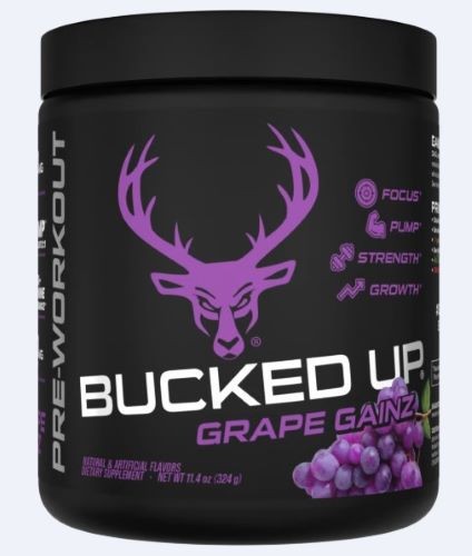 BUCKED UP PRE-WORKOUT Pump Focus Energy Endurance Strength Growth 30 Servings