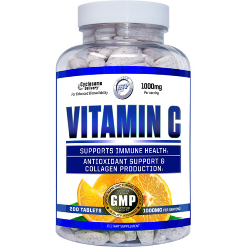 Hi-Tech Pharmaceuticals Vitamin C 1000mg 200 Tabs Liposomal Delivery Technology