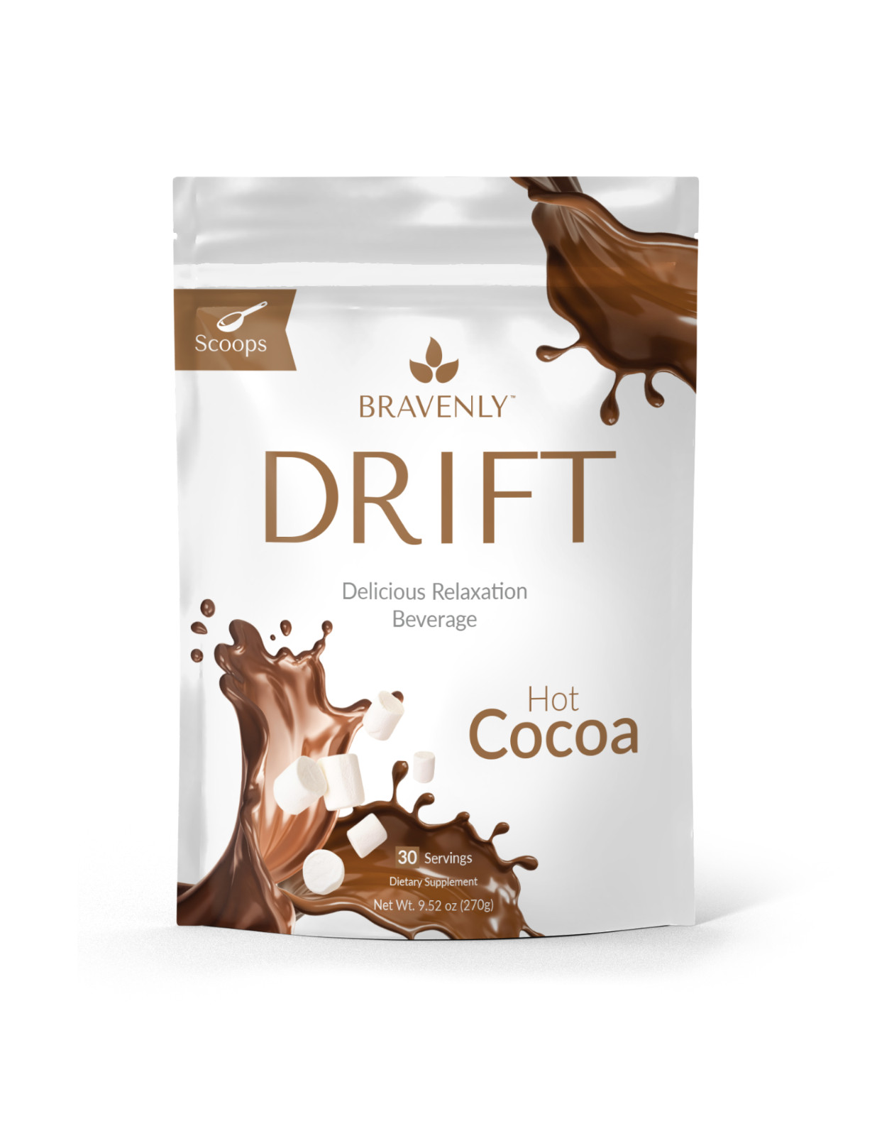 Bravenly Drift Bulk Powder Hot Cocoa flavor