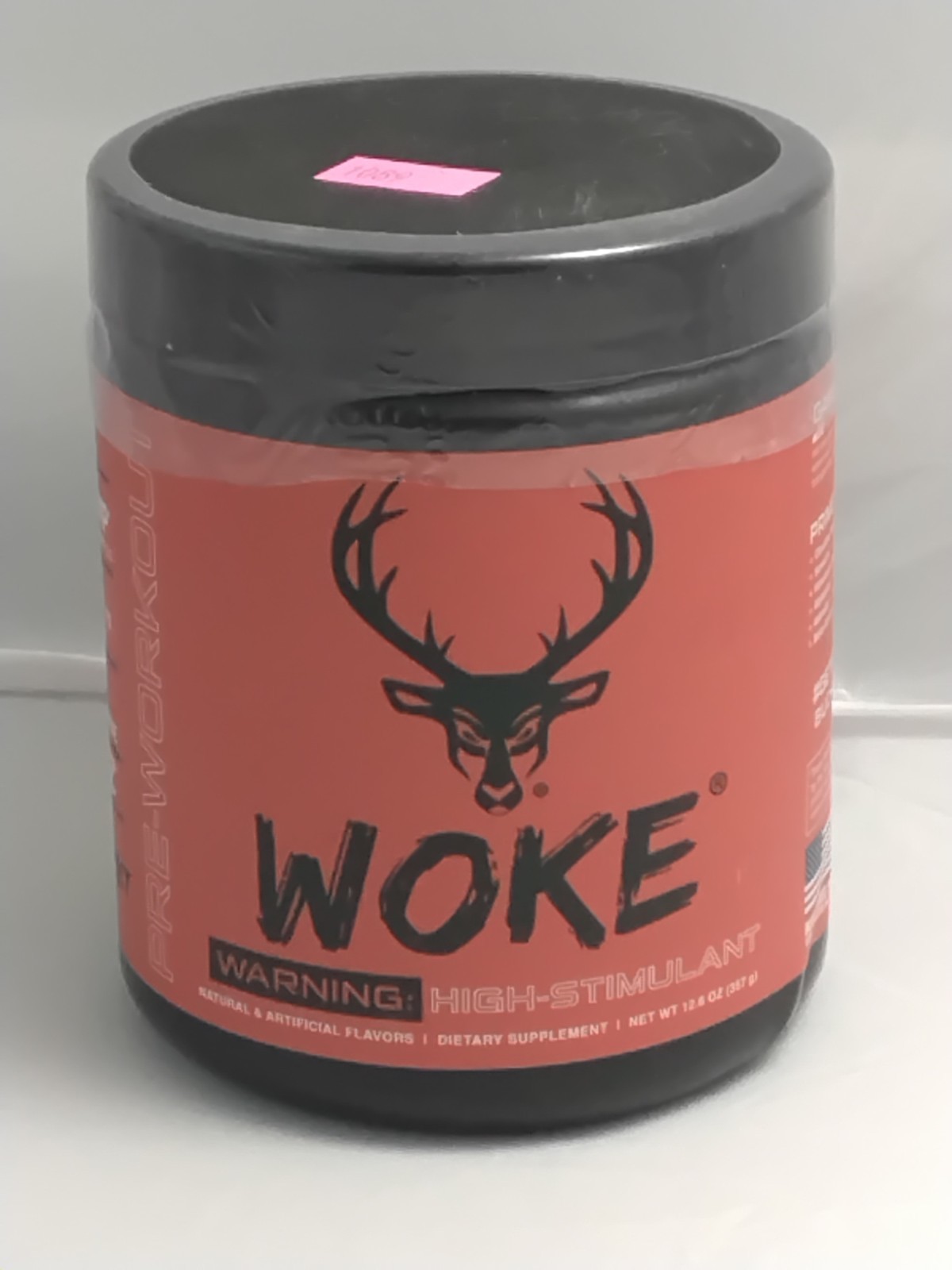 Woke Pre Workout High Stimulant Supplement Powder Rocket Pop 12.6 Oz