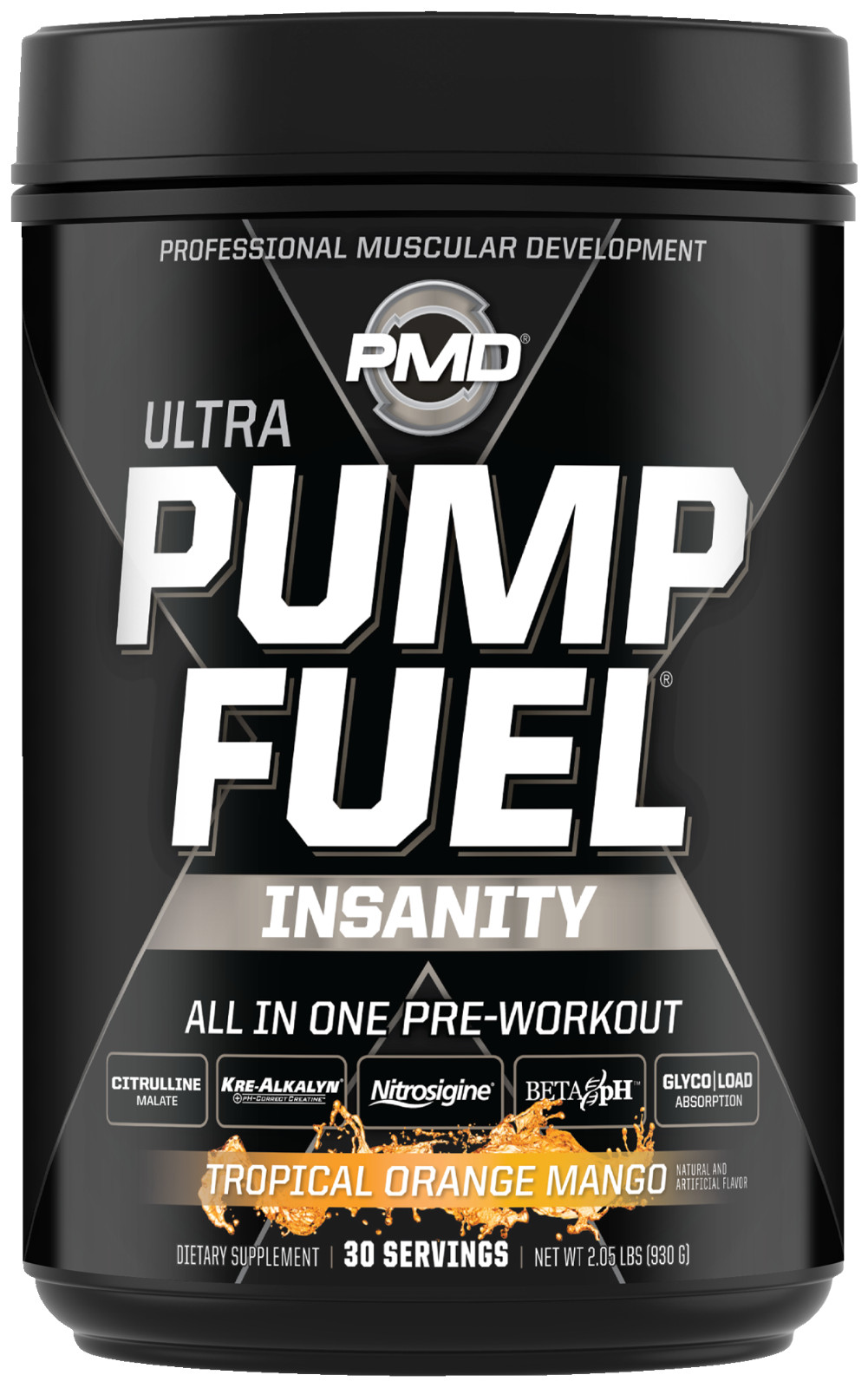 PUMP FUEL ULTRA INSANITY GLYCO LOAD TROPICAL ORANGE MANGO