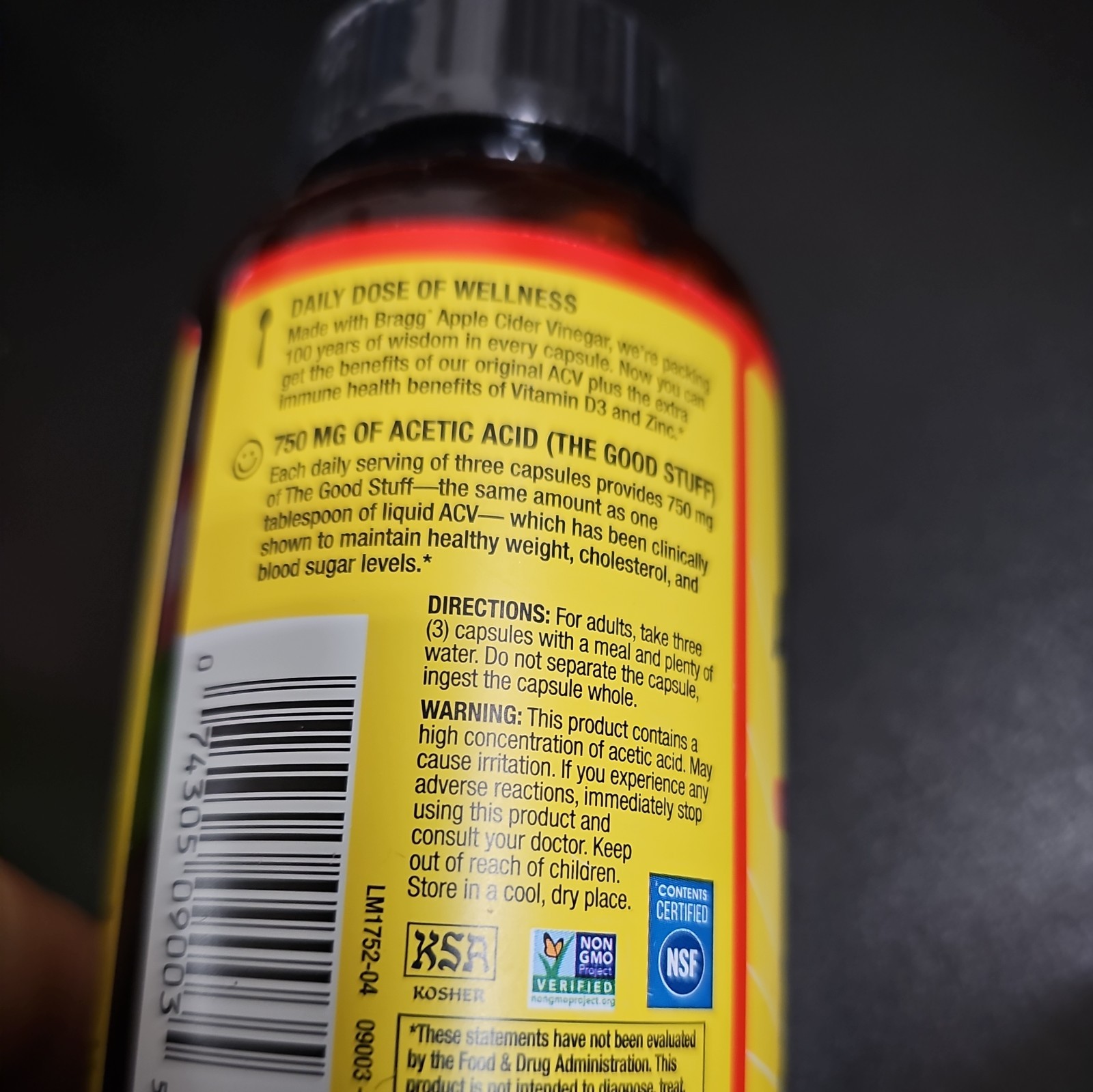 Apple Cider Vinegar , 90 Capsules