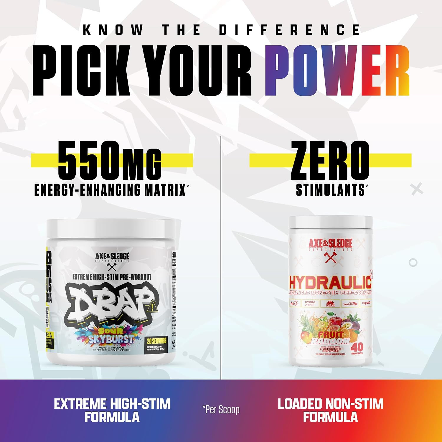 DBAP Extreme High Stim Pre-Workout Powder | 400Mg Caffeine | Beta Alanine, Betai