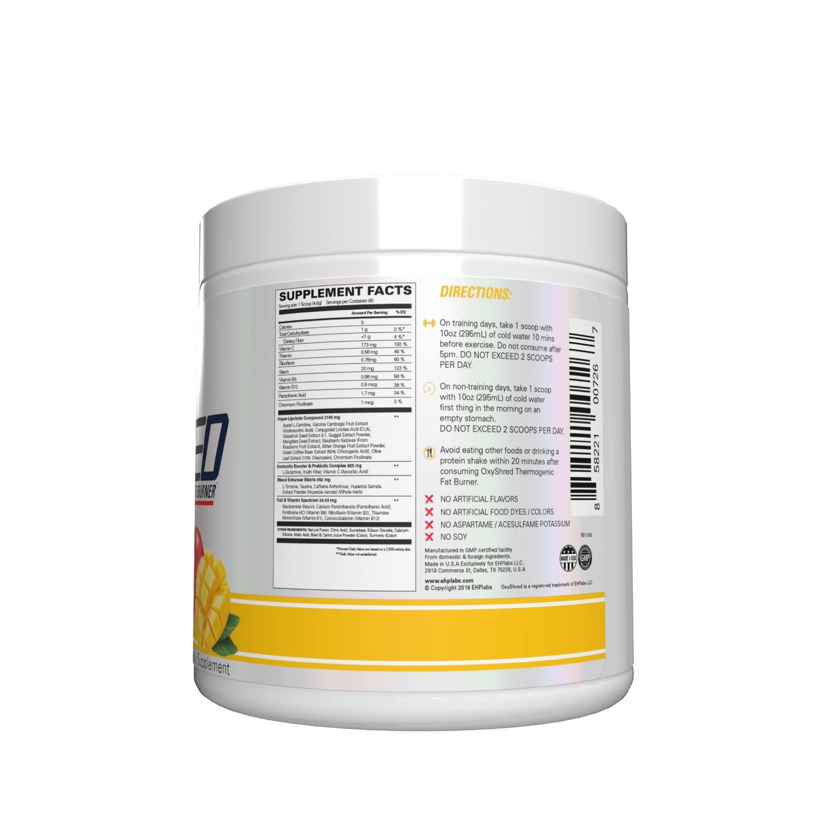 Pre Workout Powder with L Glutamine & Acetyl L Carnitine – Energy Boost Drink, M