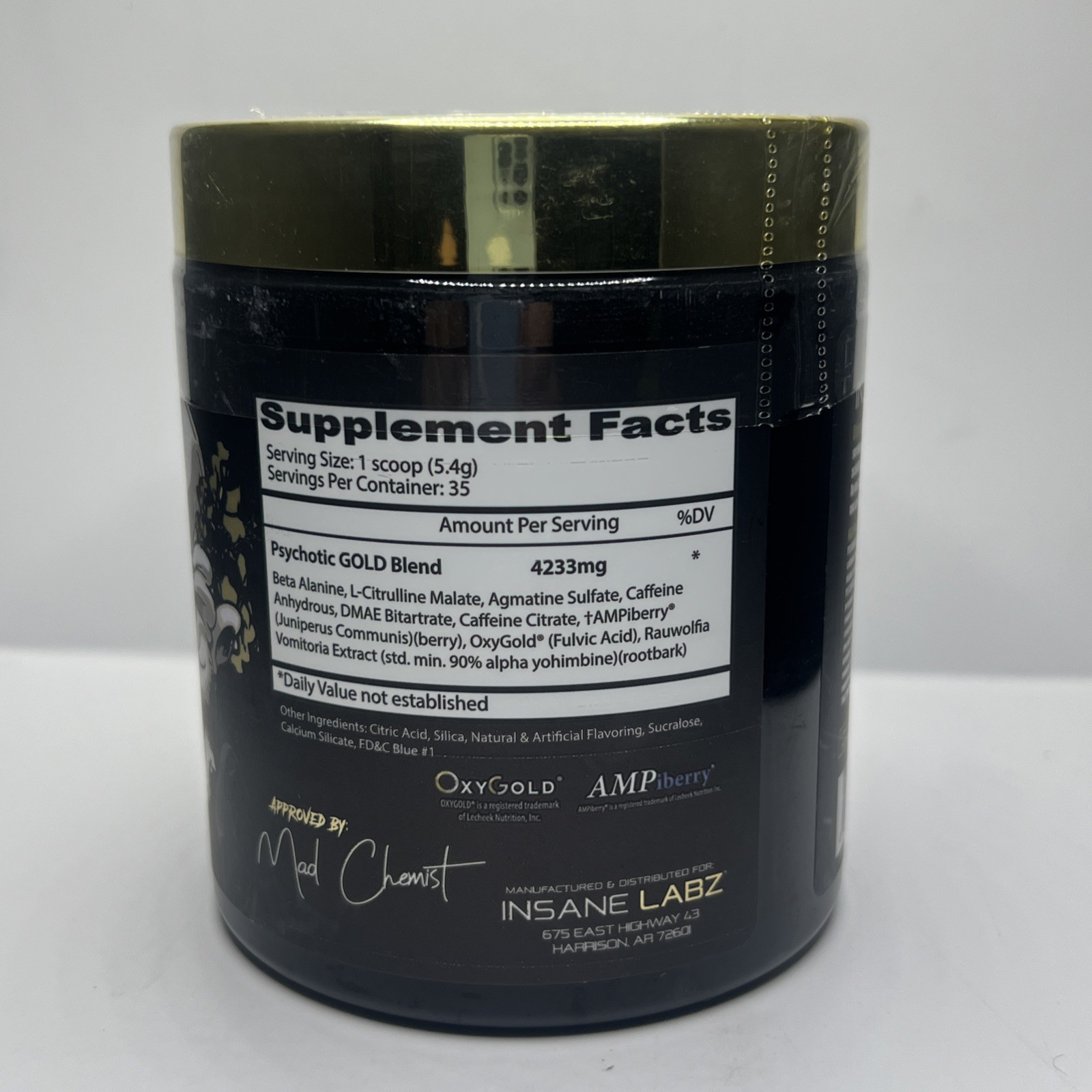 GOLD Pre Workout Supplement 35 Servings Energy Focus Pumps Citrulline Agmatine