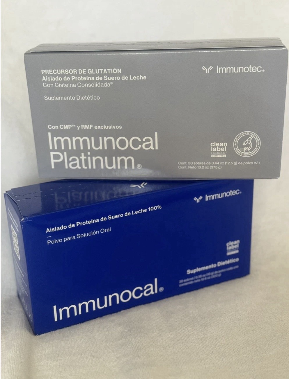 Immunotec Immunocal Platinum+ Blue 2 Unopened Boxes Exp 05/2028