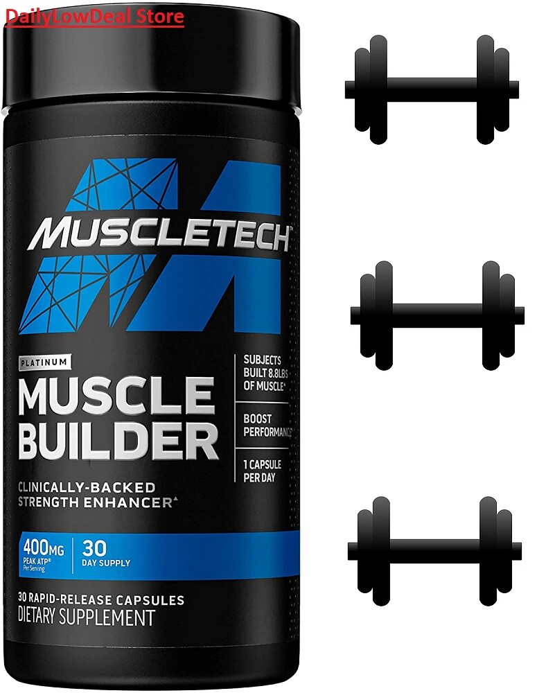Muscletech Platinum Muscle Builder 30 Rapid-Release Capsules EXP: 12/2026