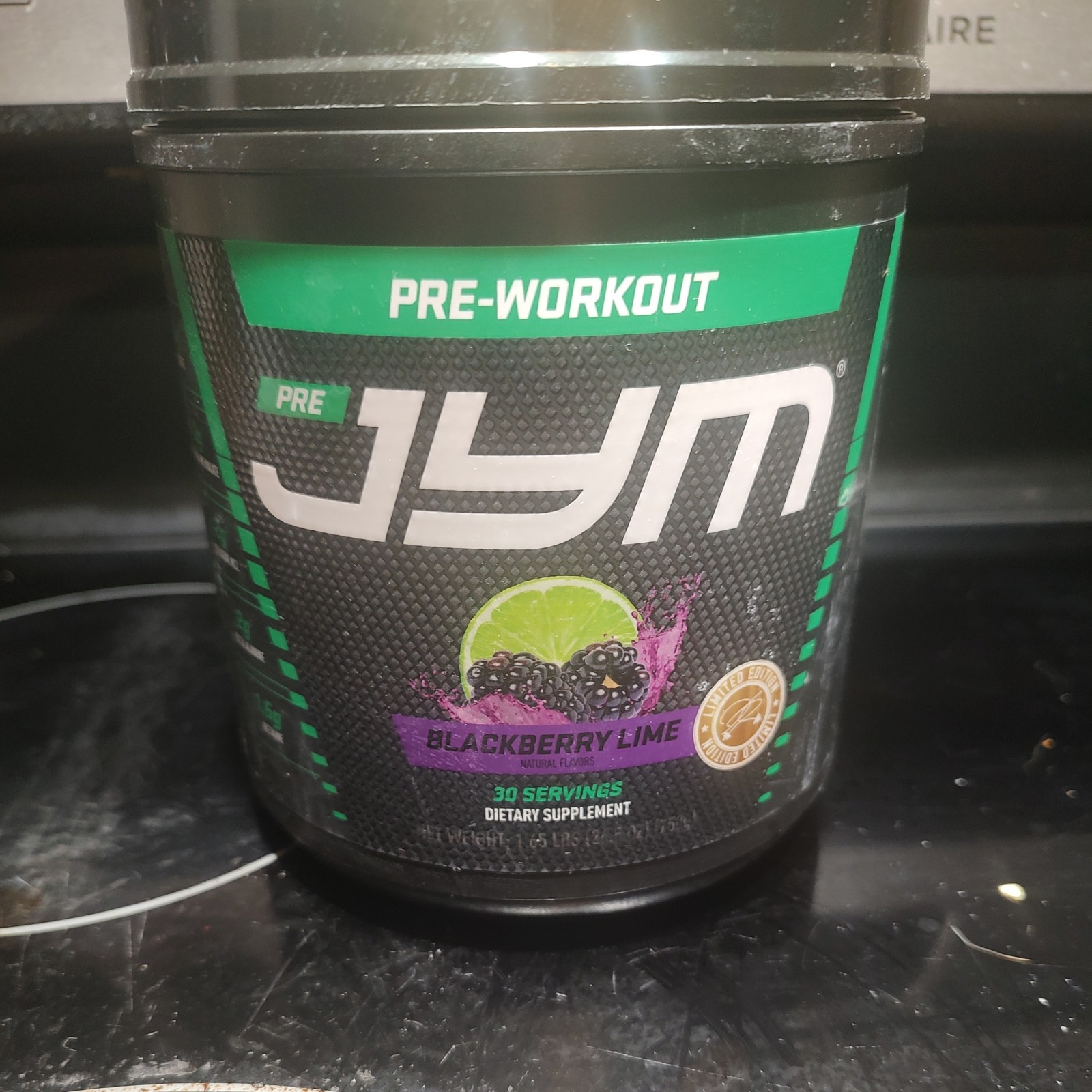 Jym Pre Workout BlackBerry Lime