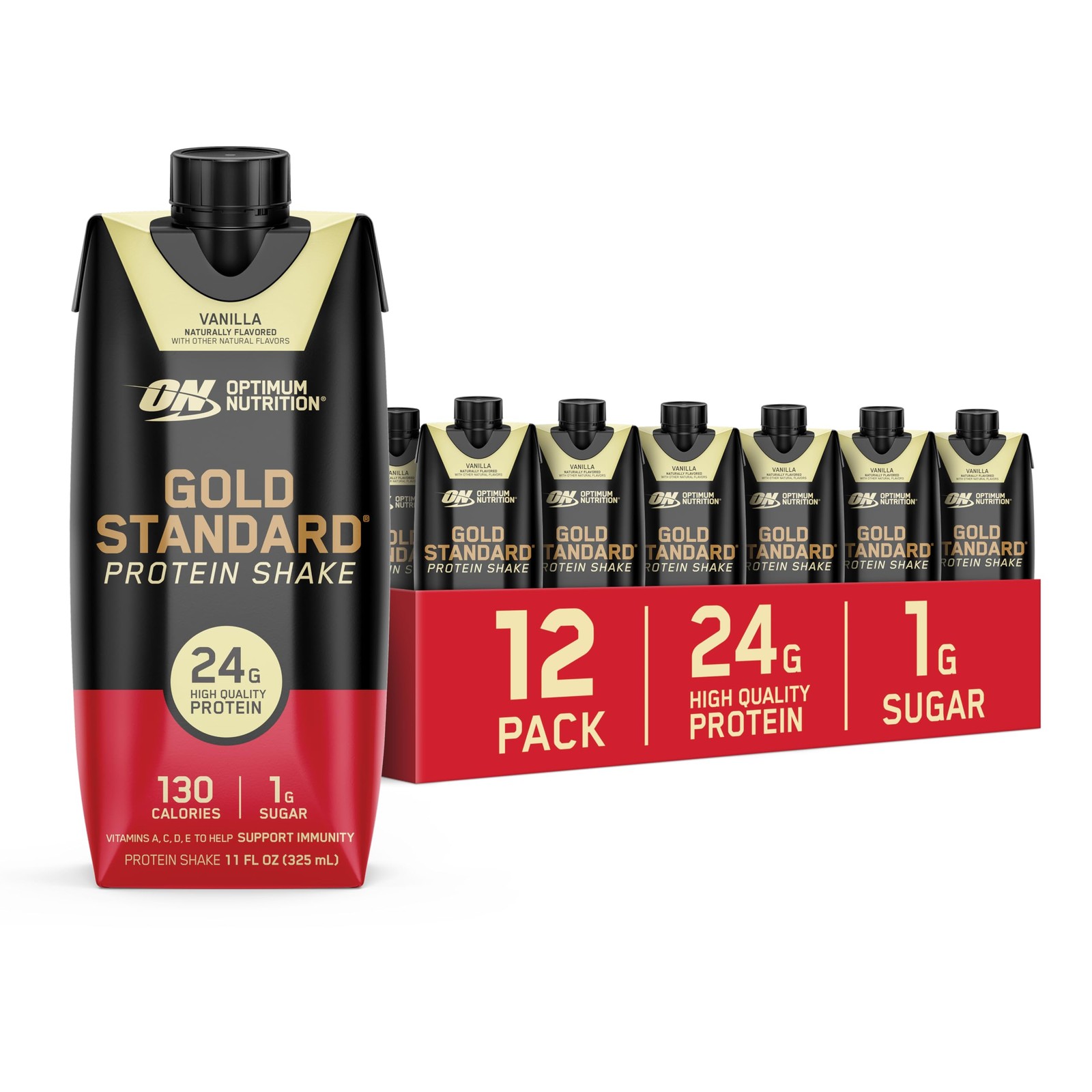 Optimum Nutrition Gold Standard Protein Shake 24G Protein Ready To Drink
