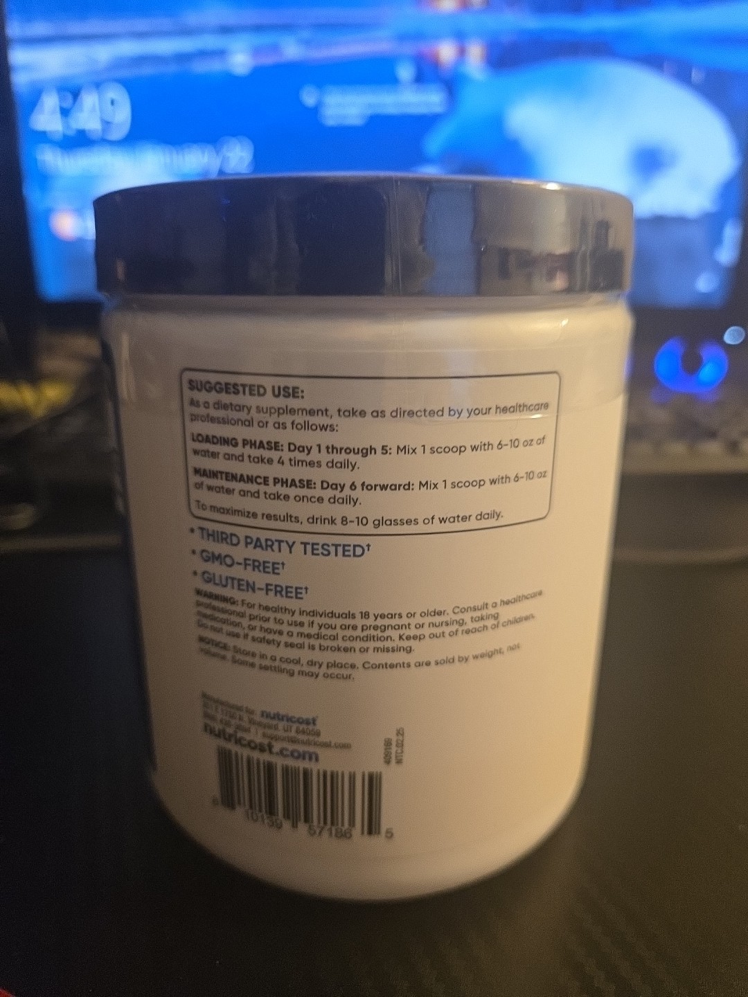 Nutricost Pure Creatine Monohydrate 300Gram Powder 10.7oz Exp: 08/2028 FRESH!