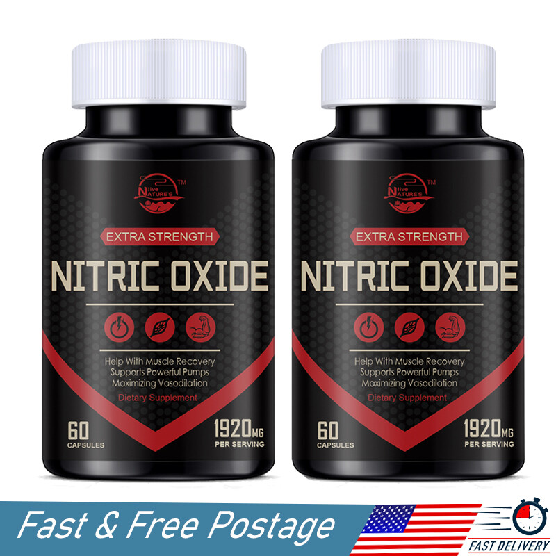 Nitric Oxide Booster L-Arginine, L-Citrulline 3000mg 120 Caps HIGHEST POTENCY