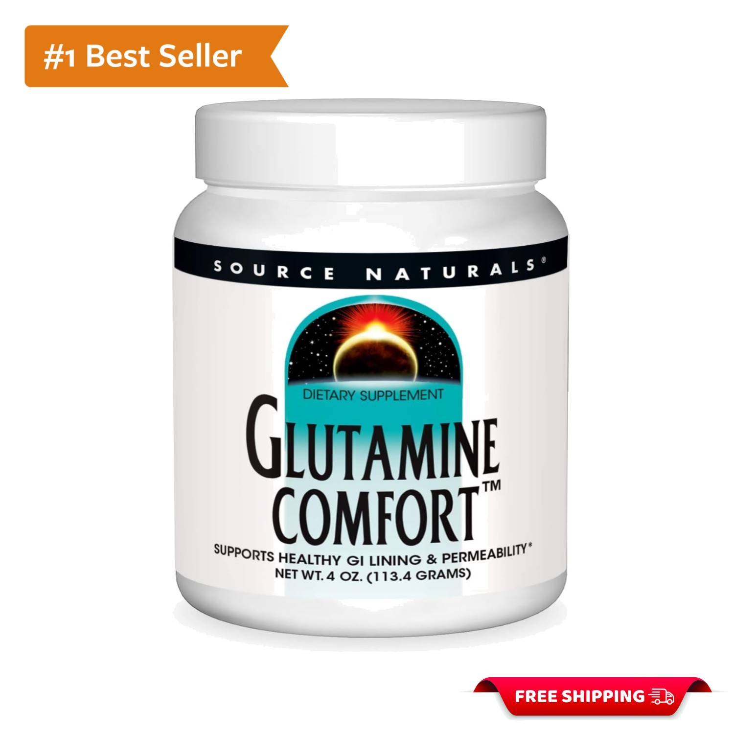 Glutamine Comfort, Supports Healthy GI Lining and Permeability*, 4 Ounce Powder
