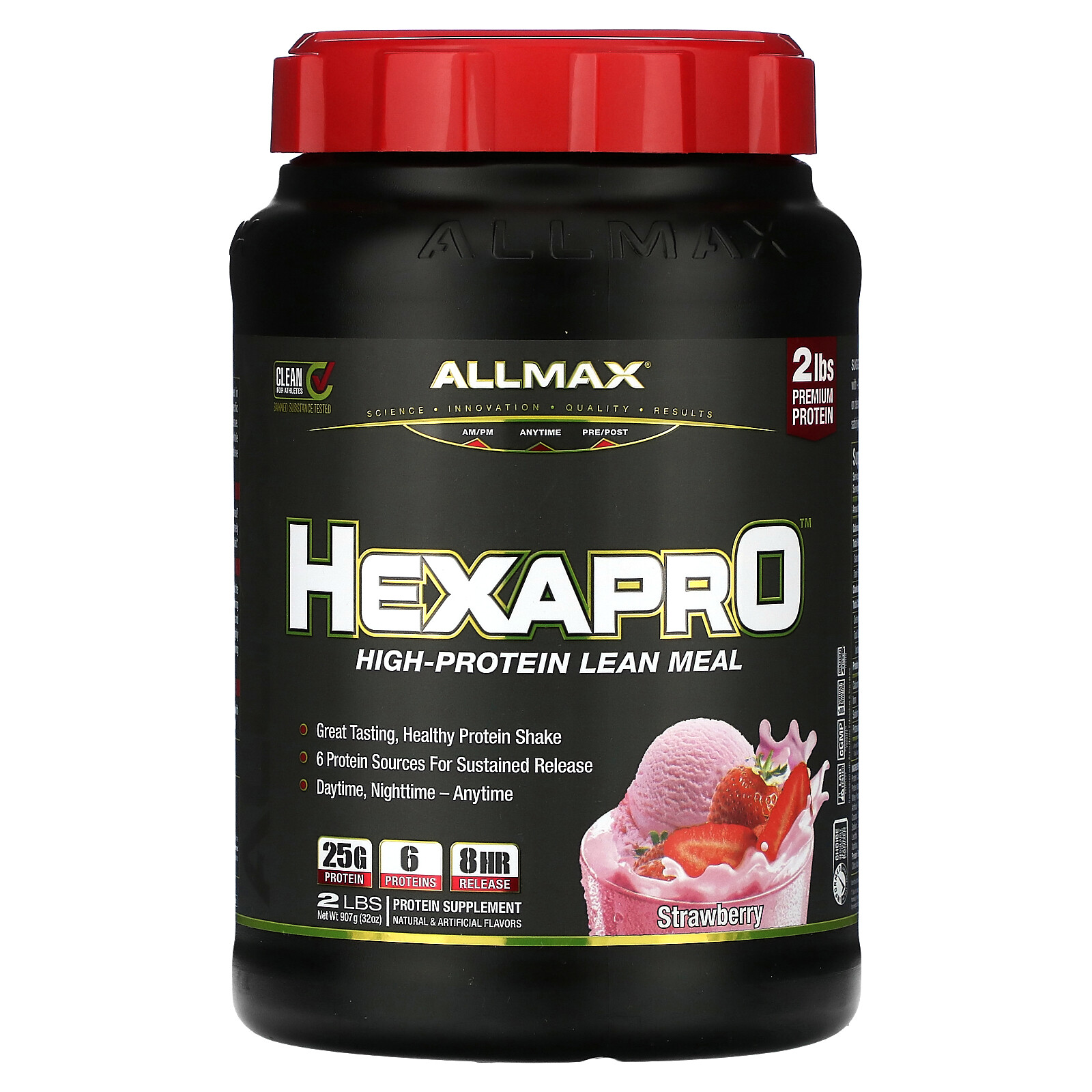 Hexapro™, High-Protein Lean Meal, Strawberry, 2 lbs (907 g)