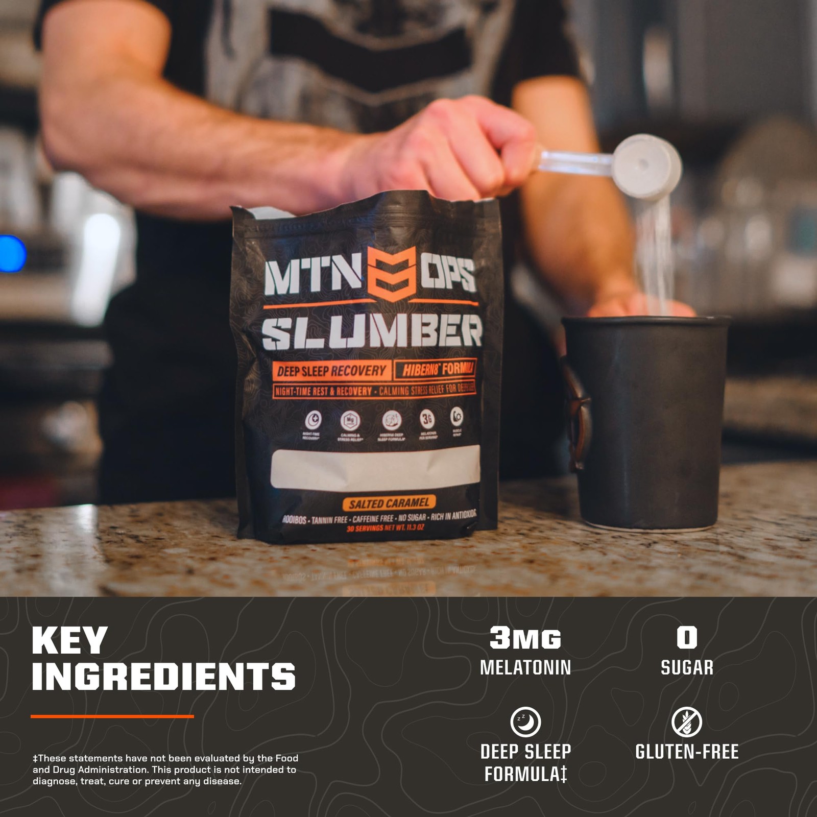 MTN OPS Slumber Sleep Aid, Muscle Recovery, Deep Sleep, Sleepy Cider