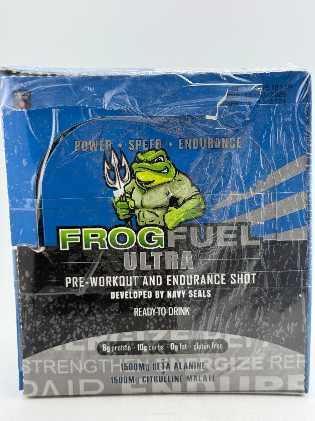 Frog Fuel Ultra Pre Workout & Endurance Shot Ready To Drink 24 Servings