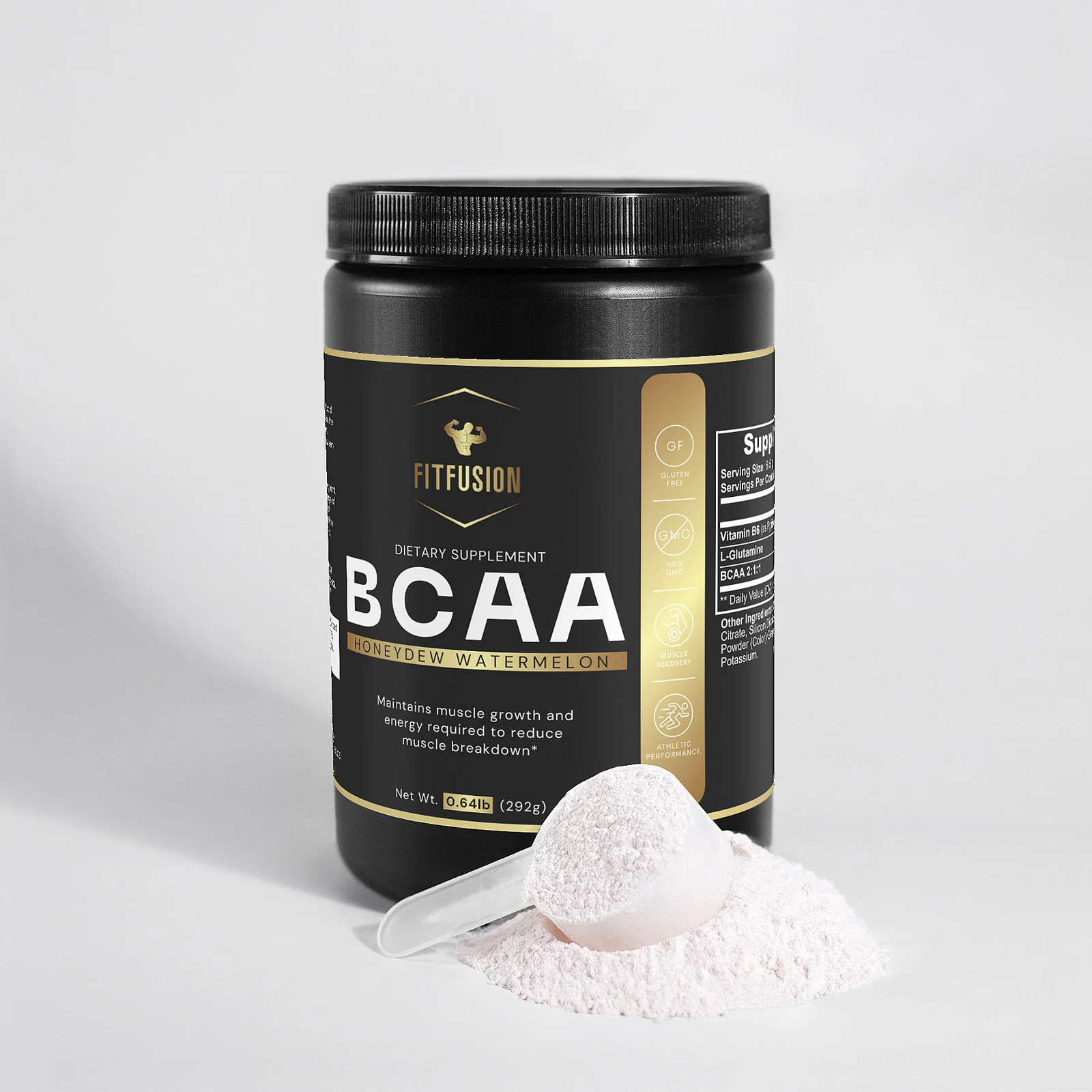 FitFusion BCAA Post Workout Powder (Honeydew/Watermelon) – For Lean Muscle