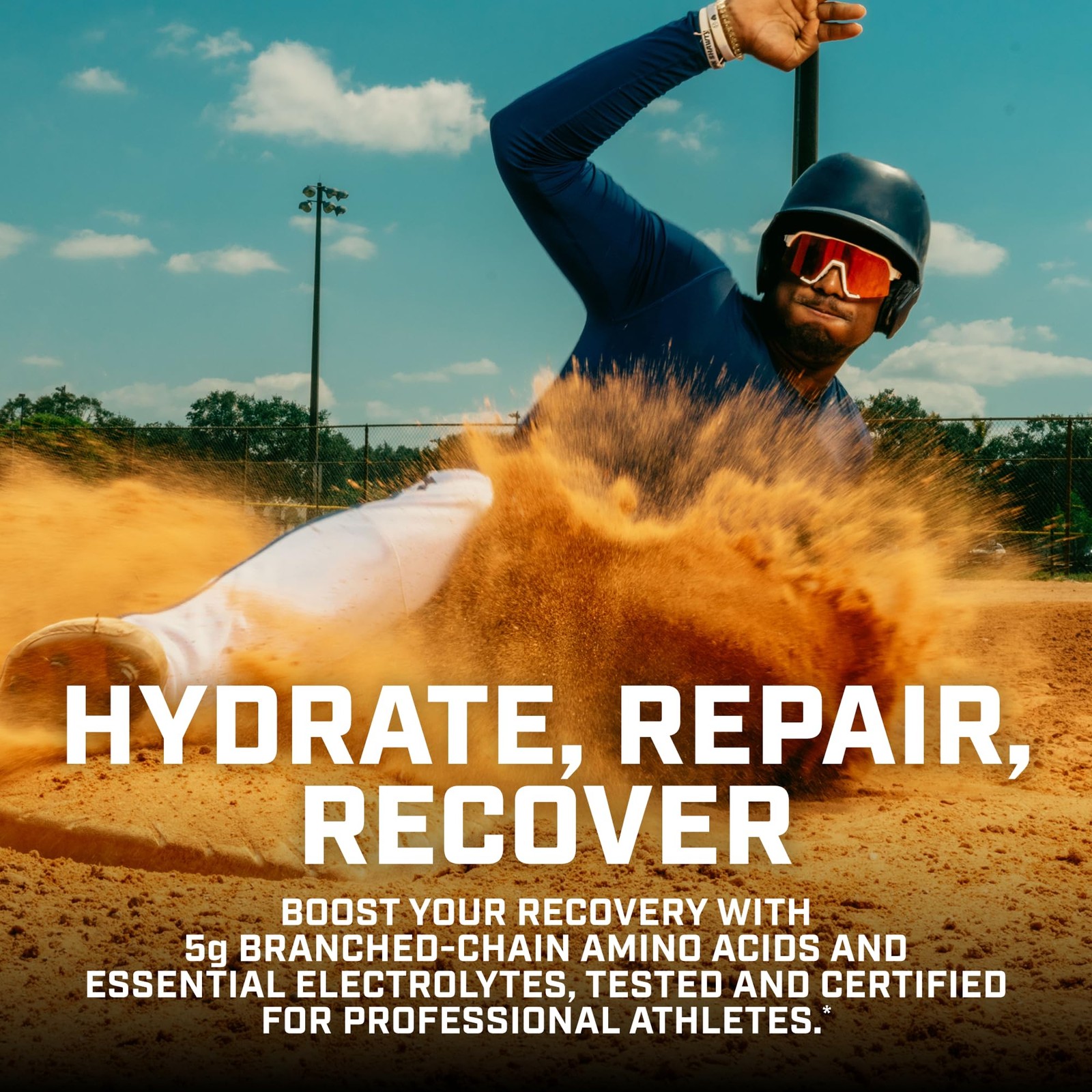 Sport BCAA Blue Raspberry Ice – Electrolyte for Recovery & Hydration with Ami…