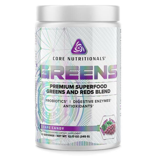 Core Nutritionals GREENS Platinum Premium Superfood Blend 30 Serv (Grape Candy)