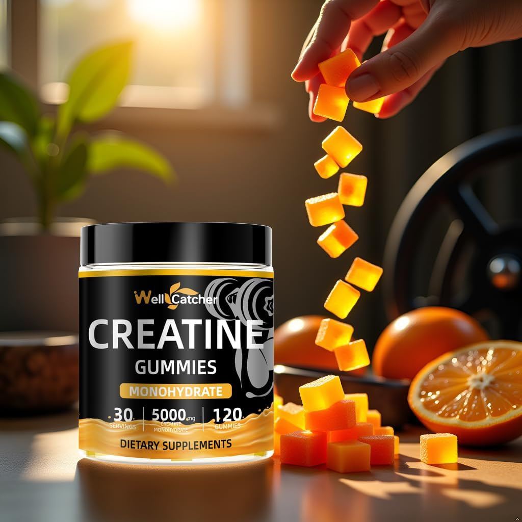 Creatine Monohydrate Gummies for Men Women: Lab Tested Creatine 5000Mg Supplemen