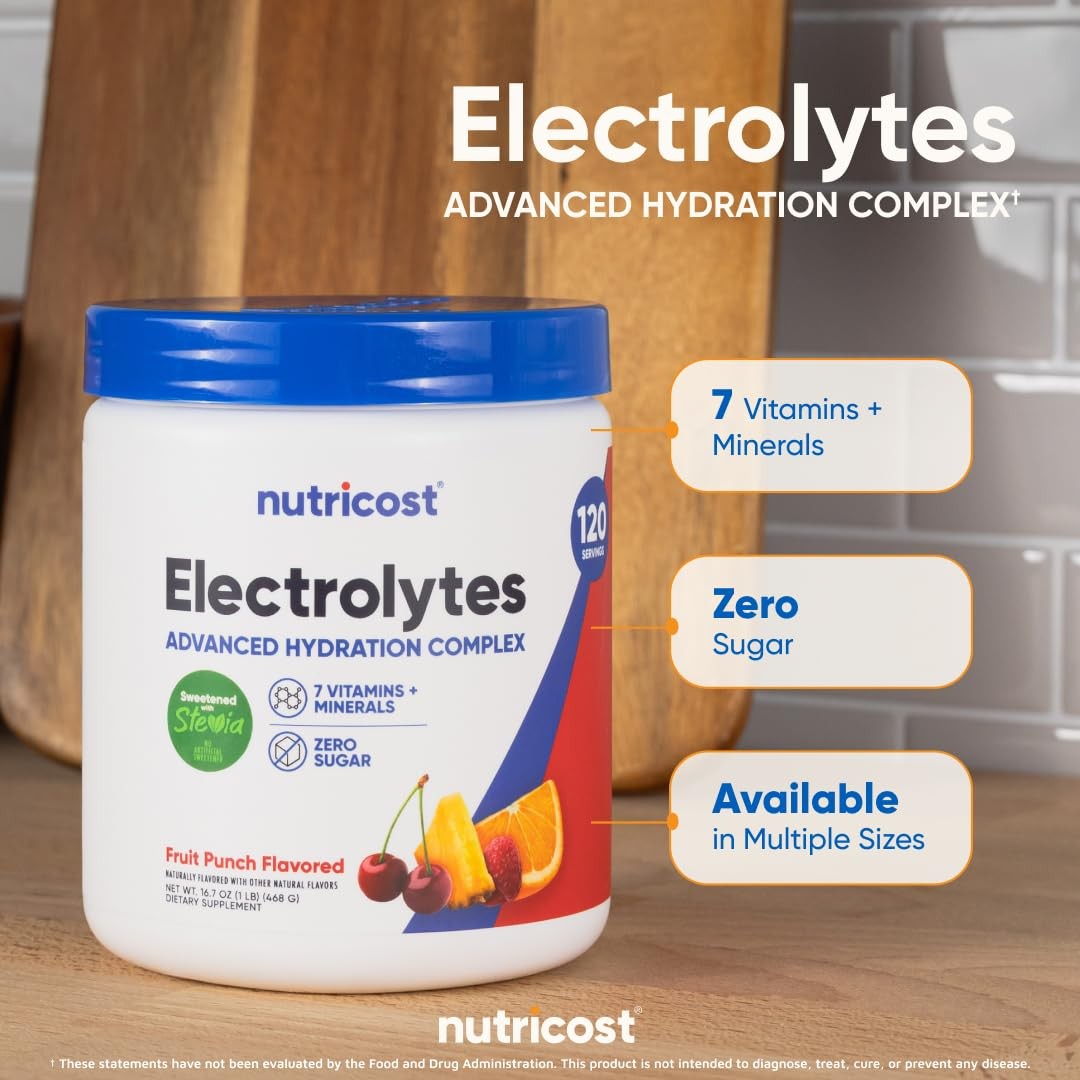 Nutricost Electrolyte Complex Powder 120 Servings – Drink Mix