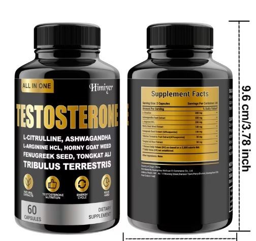 2Testosterone Booster Supplement for Men | Maca Ashwagandha Ginseng L-Citrulline