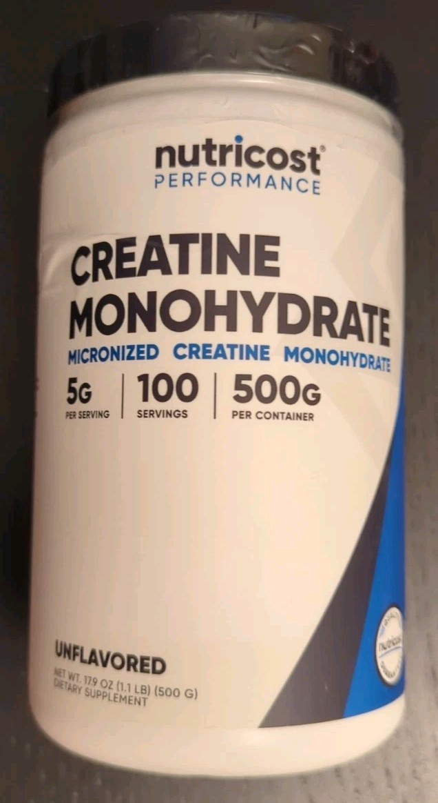 New – Nutricost Performance Creatine Monohydrate Powder – 17.9oz – Unflavored
