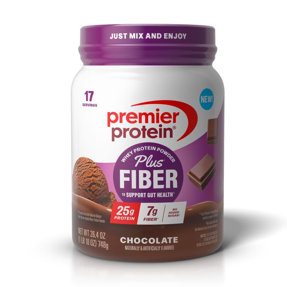 Chocolate Protein Powder with Fiber for Gut Health – 25g Protein, 7g Fiber
