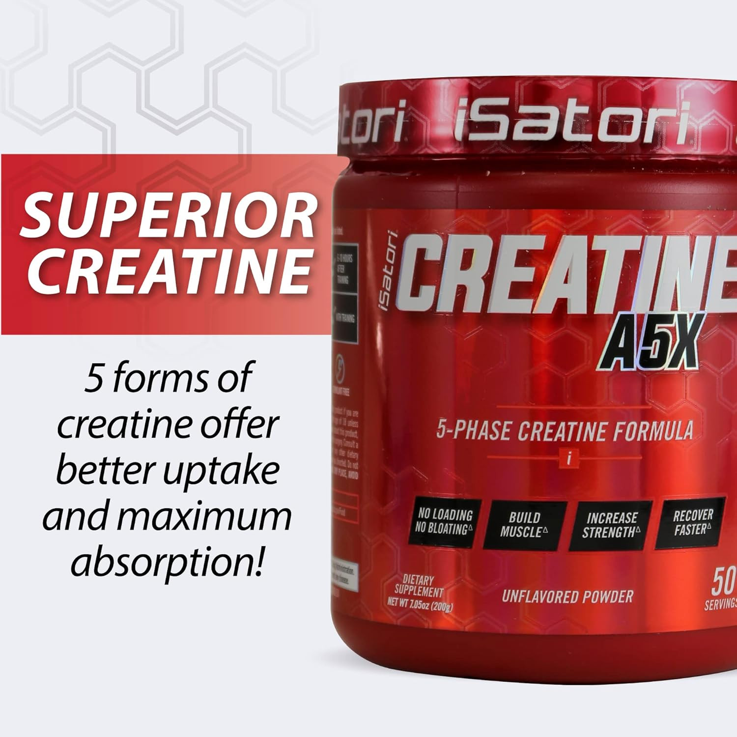 Creatine A5X with Creatine Monohydrate & Betaine Anhydrous for Muscle Growth, St