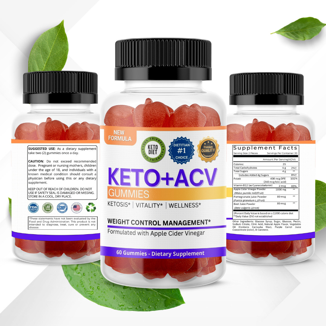 (3 Pack) Keto+ACV Gummies – Keto Apple Cider Vinegar Gummies