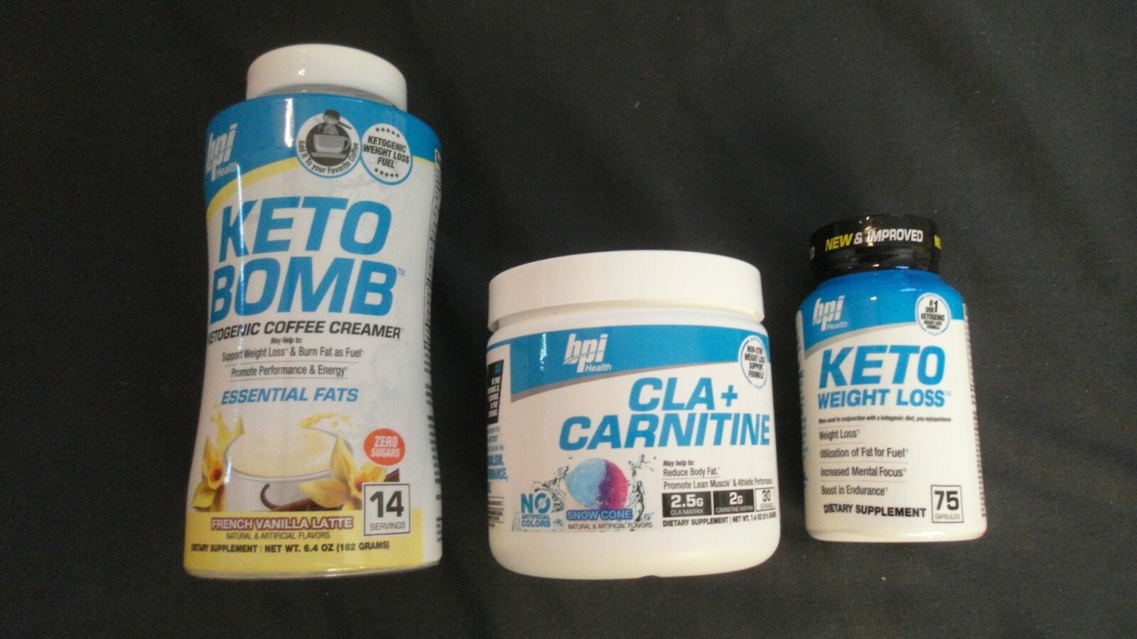 BPI Sports Fat Burning Kit Clinical Weight Loss Keto Bomb CLA + Carnitine *O