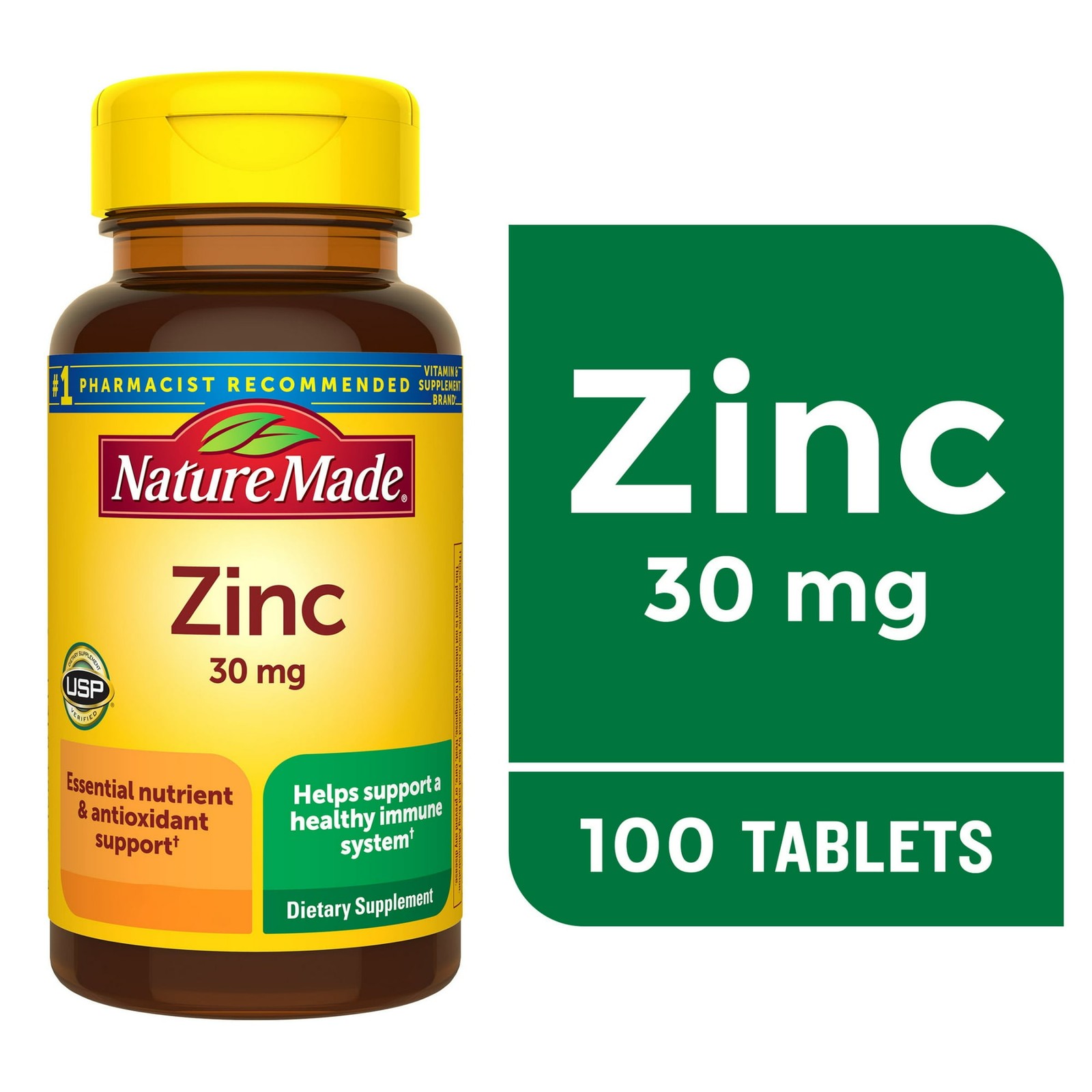 Nature Made Zinc 30 mg , 100 Tablets