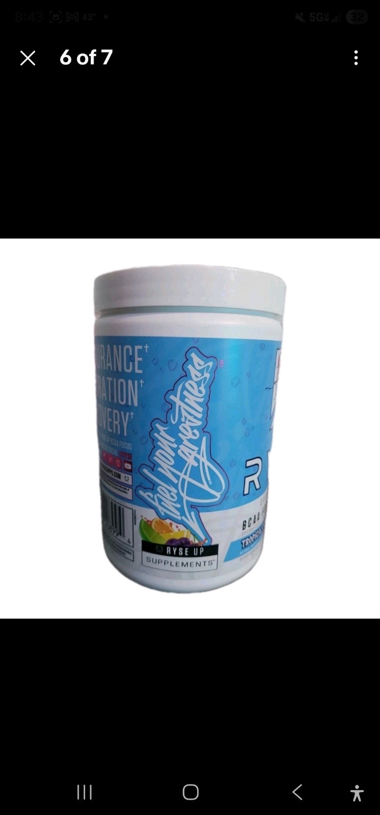 Ryse Element Series Kool-Aid BCAA Focus – Tropical Punch – Size: 11.7 oz
