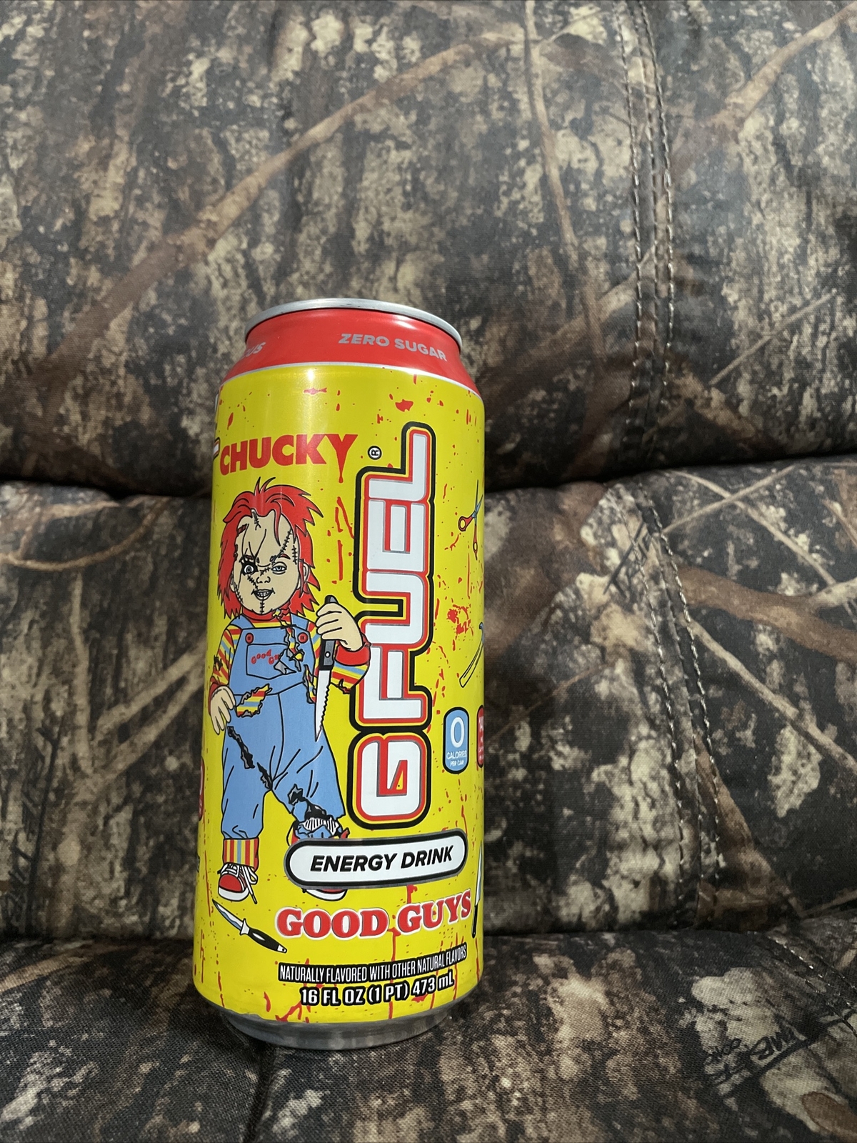 Chucky Good Guys Energy Drink Full Cans 16 Fl Oz G Fuel