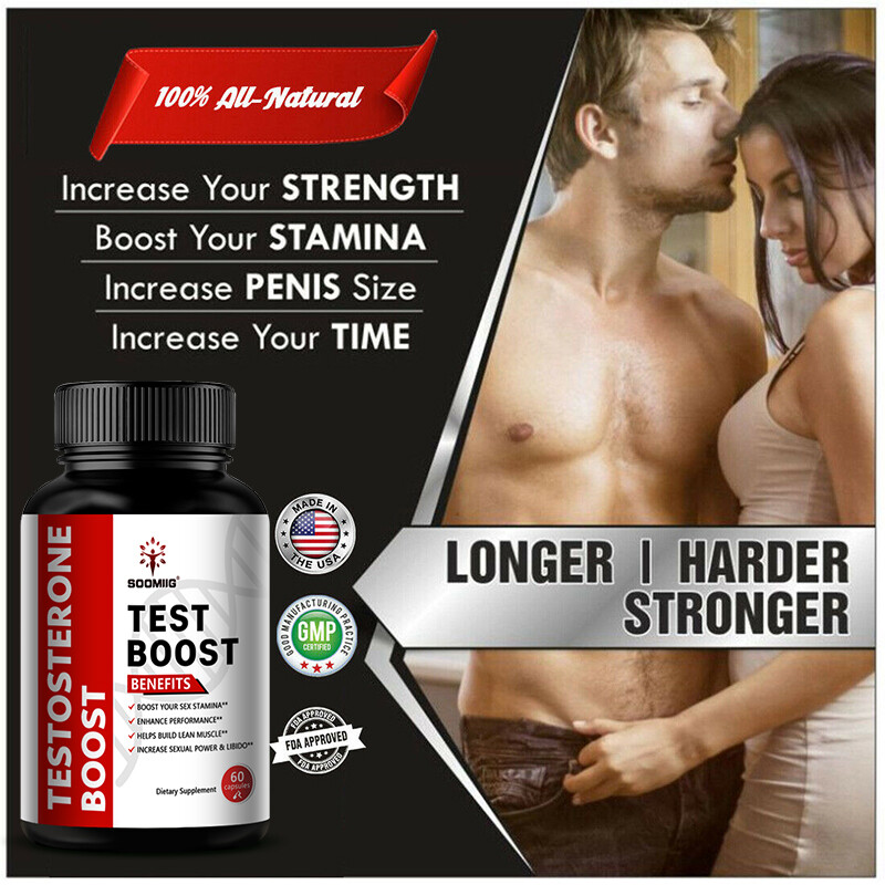 TEST BOOST Max Men Testosterone Strength Build Muscle Power Sex bOOst, 120 CAPS