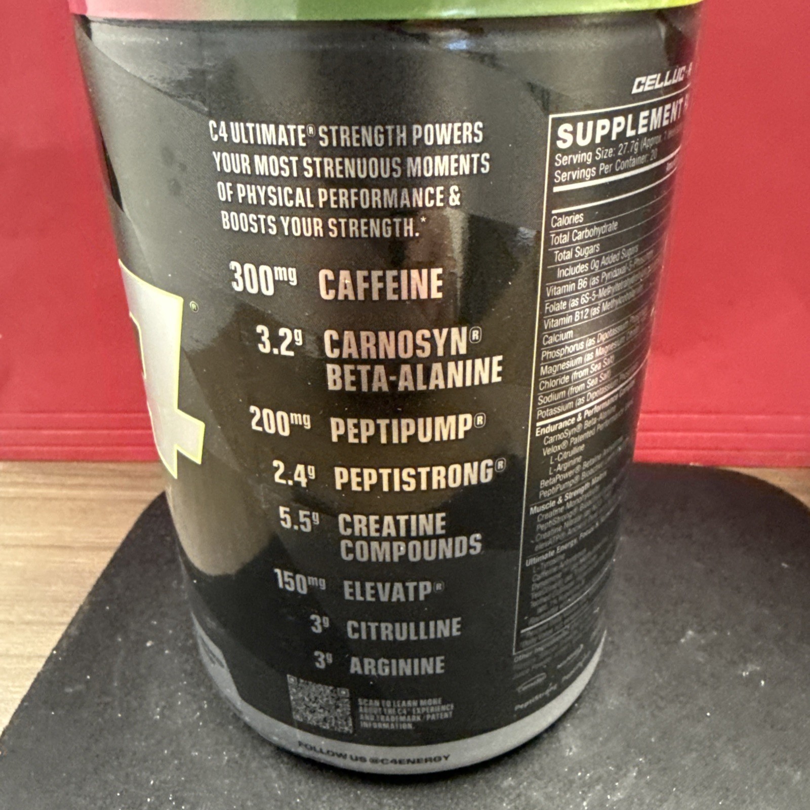 Cellucor, C4 Ultimate Strength, Pre-Workout, Watermelon, 20 Servings