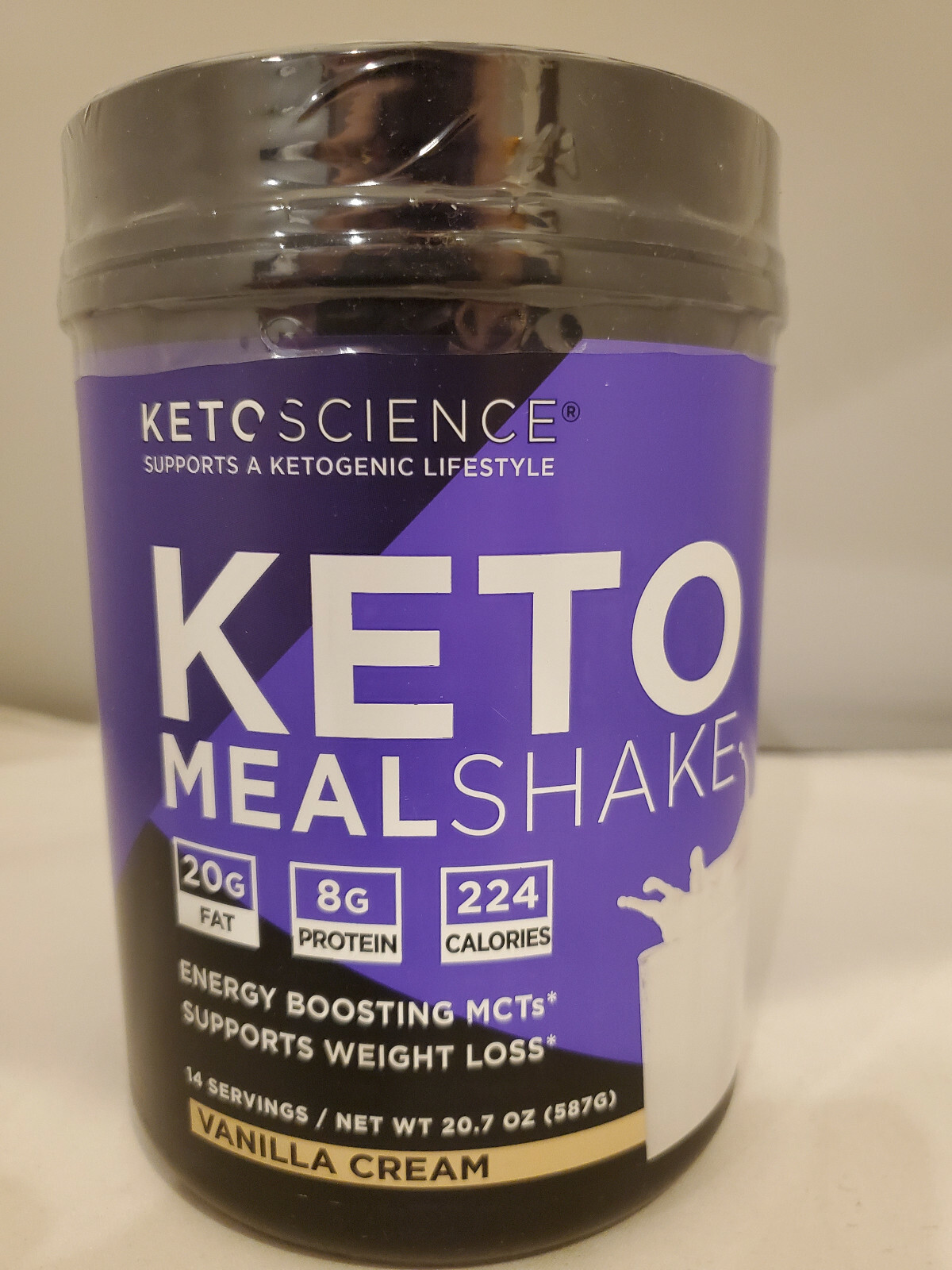 KETO SCIENCE KETO MEAL SHAKE VANILLA CREAM 20.7 OZ