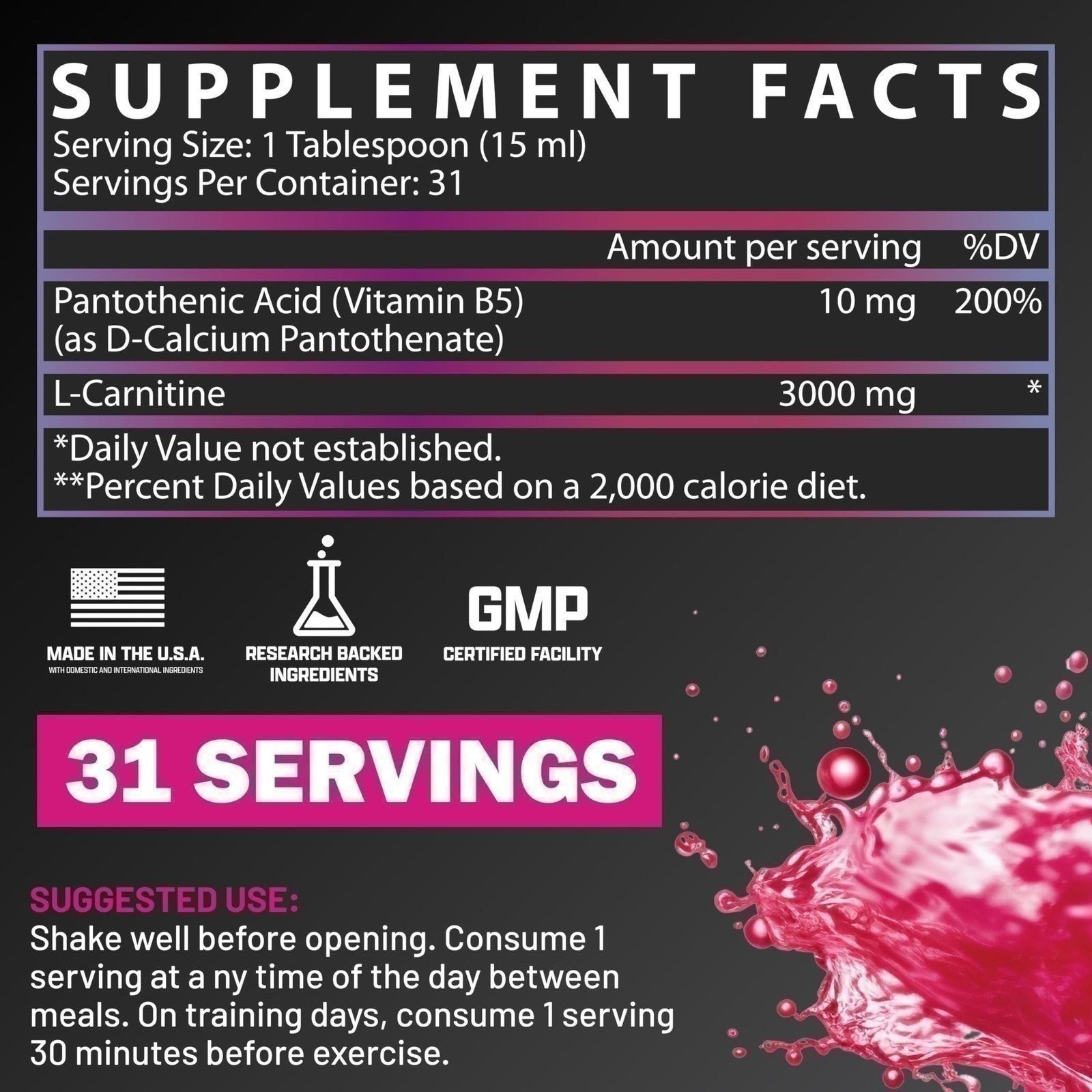 Nutrex Research Liquid Carnitine 3000 | Premium Liquid Carnitine, Stimulant…