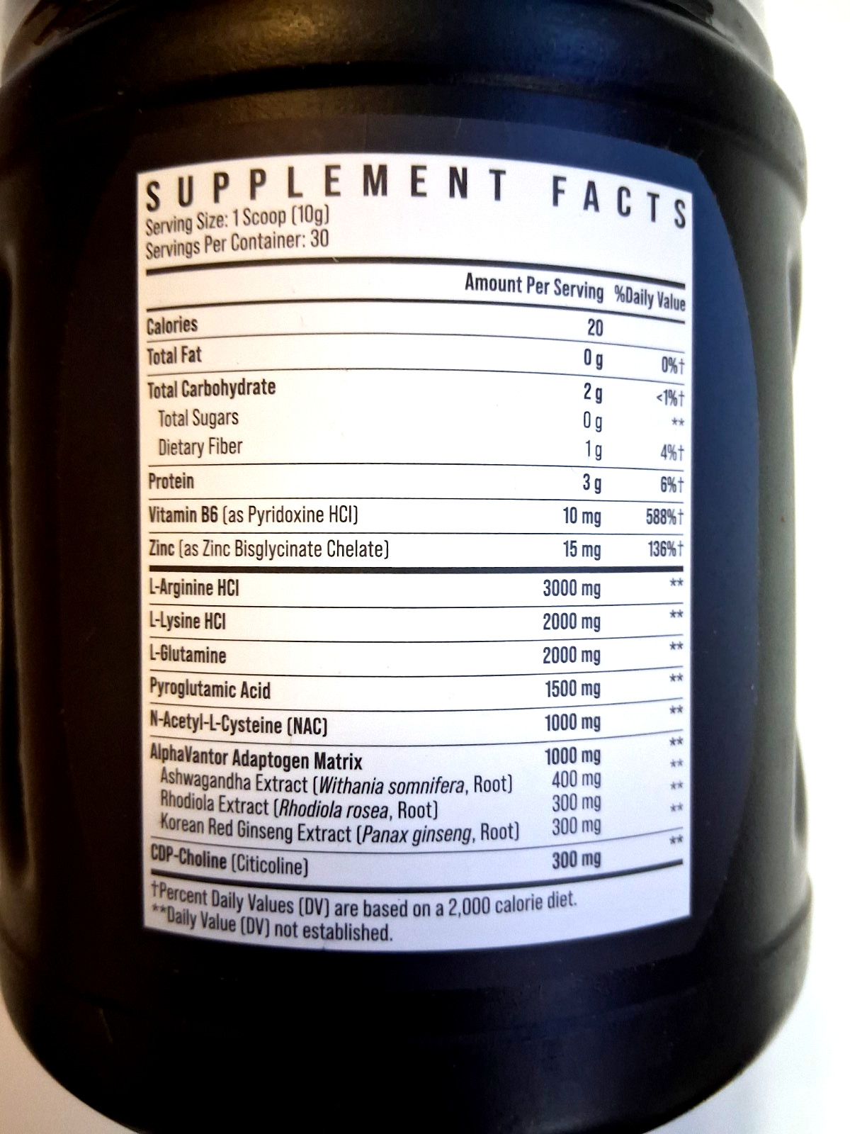 Men’s Supplement Alpha-Blend-10 Amino Acid Powder Black Cherry 300g 30 Servings
