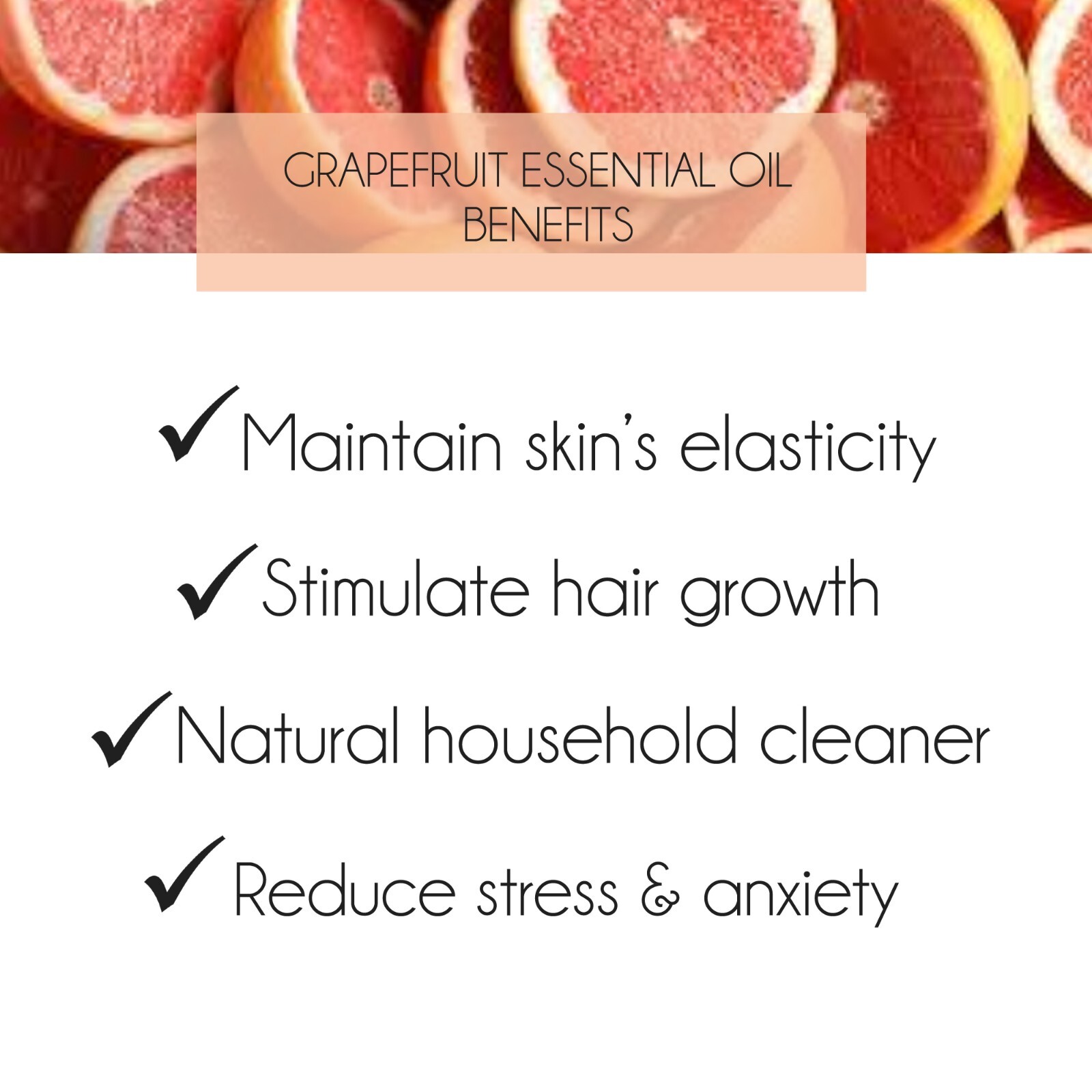 Pure Grapefruit Essential Oil 10ml for Weight Loss & Skin Brightening Diffuser