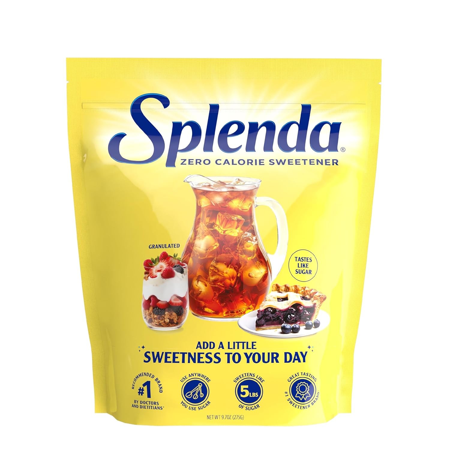 SPLENDA Zero Calorie Sweetener, Granulated Sugar 9.7 Fl Oz (Pack of 1)