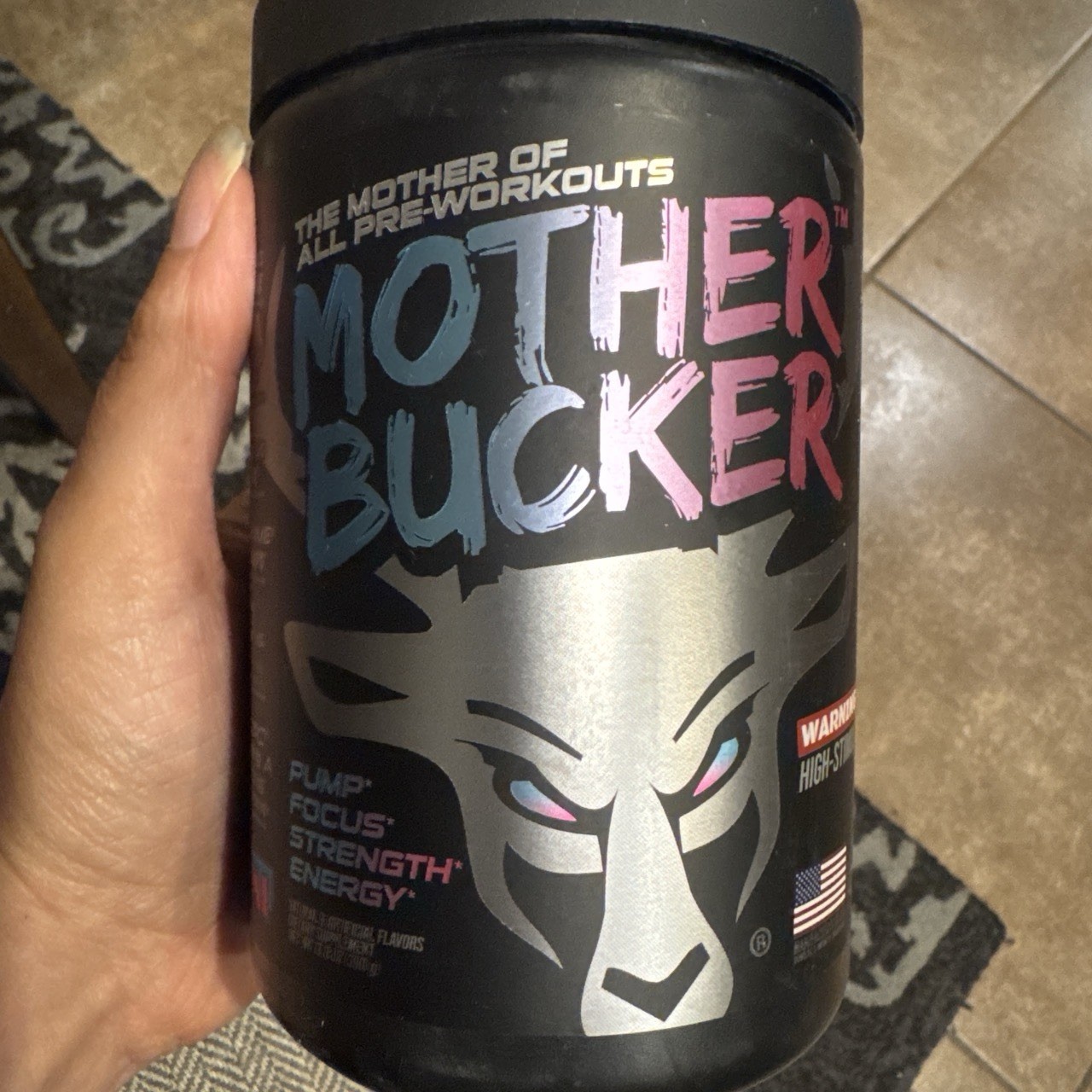 BUCKED UP MOTHER BUCKER PRE-WORKOUT Pump Focus Strength Energy High-Stimulant